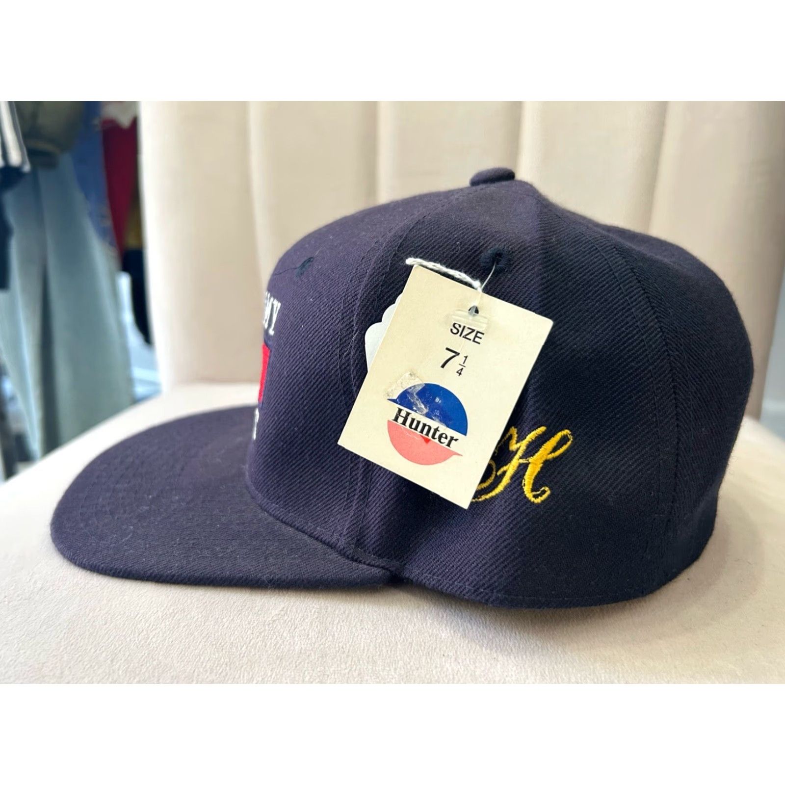 Vintage VINTAGE Tommy Sports Baseball Cap Adult Size 7 1/4 Navy Embroidered Logo Deadstock NWT 90s Sports Hat Size ONE SIZE - 5 Thumbnail