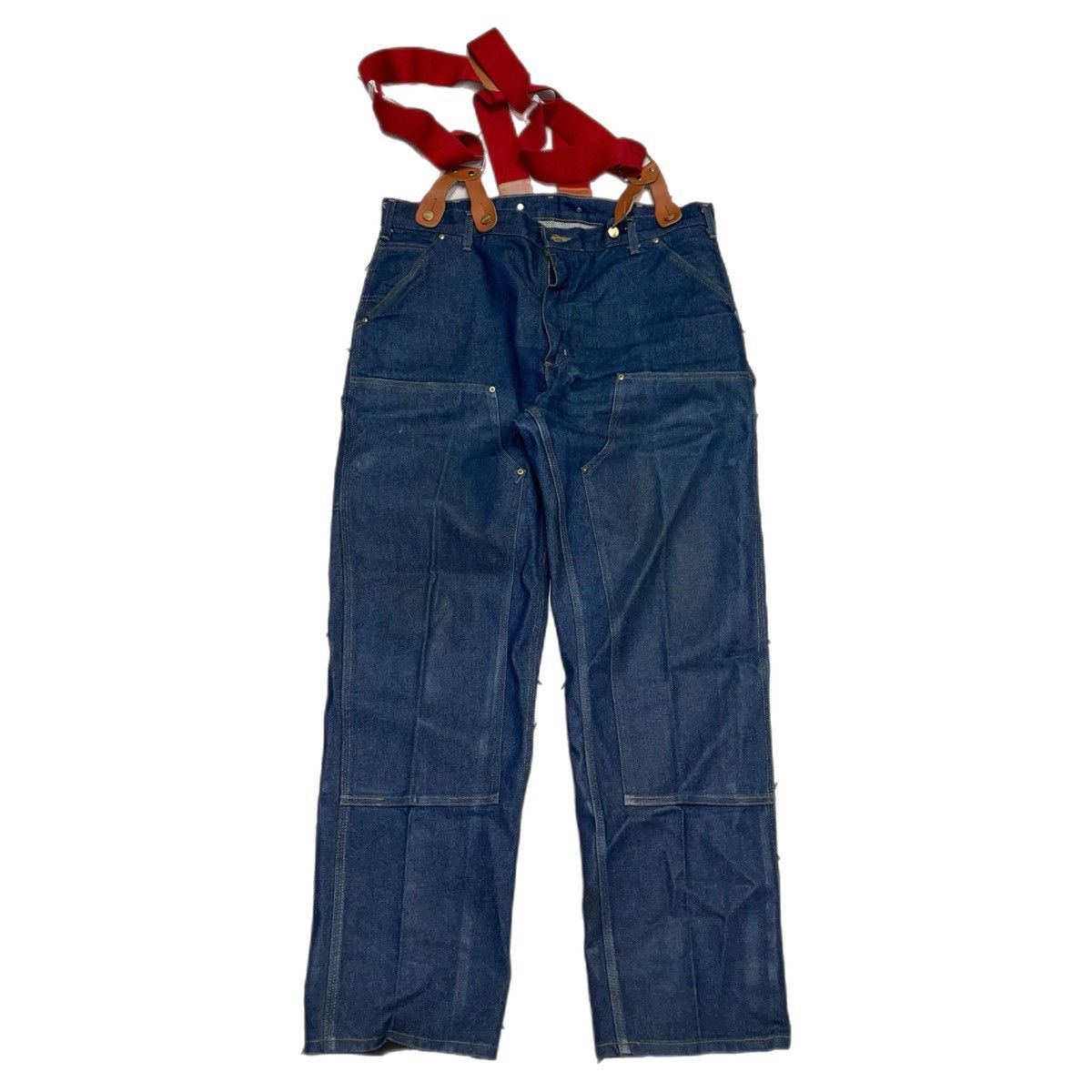 Carhartt Carhartt raw denim double knee pant with suspenders Size US 38 / EU 54 - 1 Thumbnail