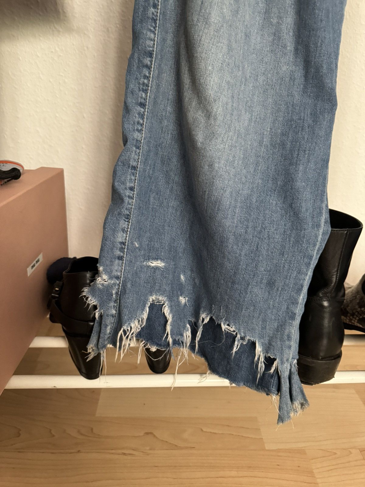 Diesel Diesel Soft Denim Distressed Jeans in Blue Size US 32 / EU 48 - 2 Thumbnail
