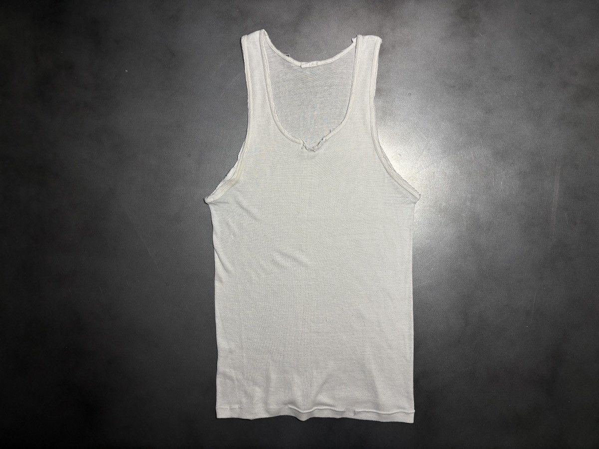 Vintage Thrashed Vintage Blank Tank Top Distressed 80s Under Shirt M Size US M / EU 48-50 / 2 - 11 Thumbnail
