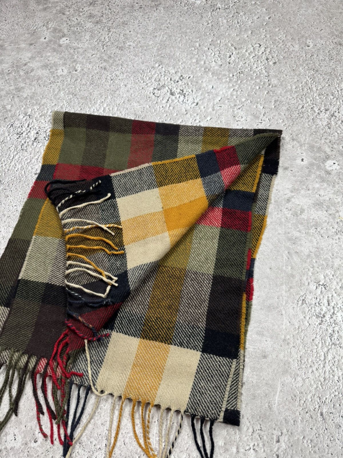 Barbour Barbour Lambswool Cashmere Tartan Plaid Scarf 170x40 cm UK Size ONE SIZE - 5 Thumbnail