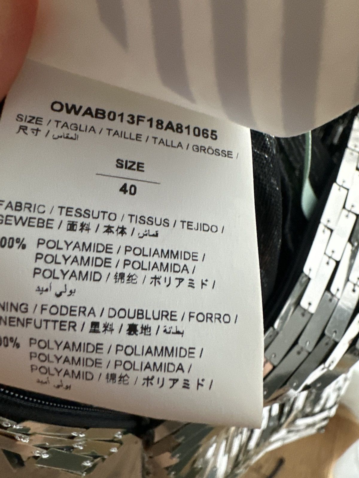 Off-White Archive OFF-WHITE metallic Top Size S / US 4 / IT 40 - 5 Thumbnail