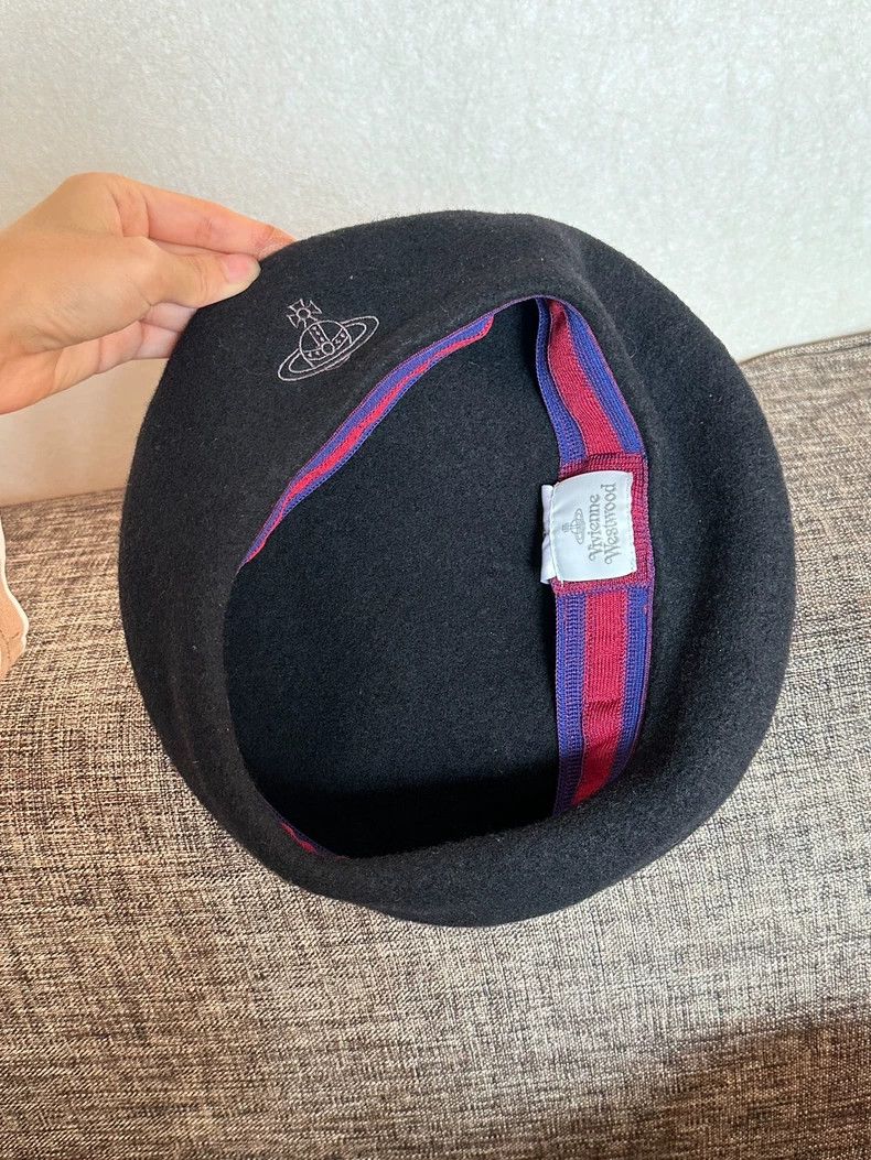 Vivienne Westwood vivienne westwood Saturn Beret wool hat made in Japan Size ONE SIZE - 5 Thumbnail
