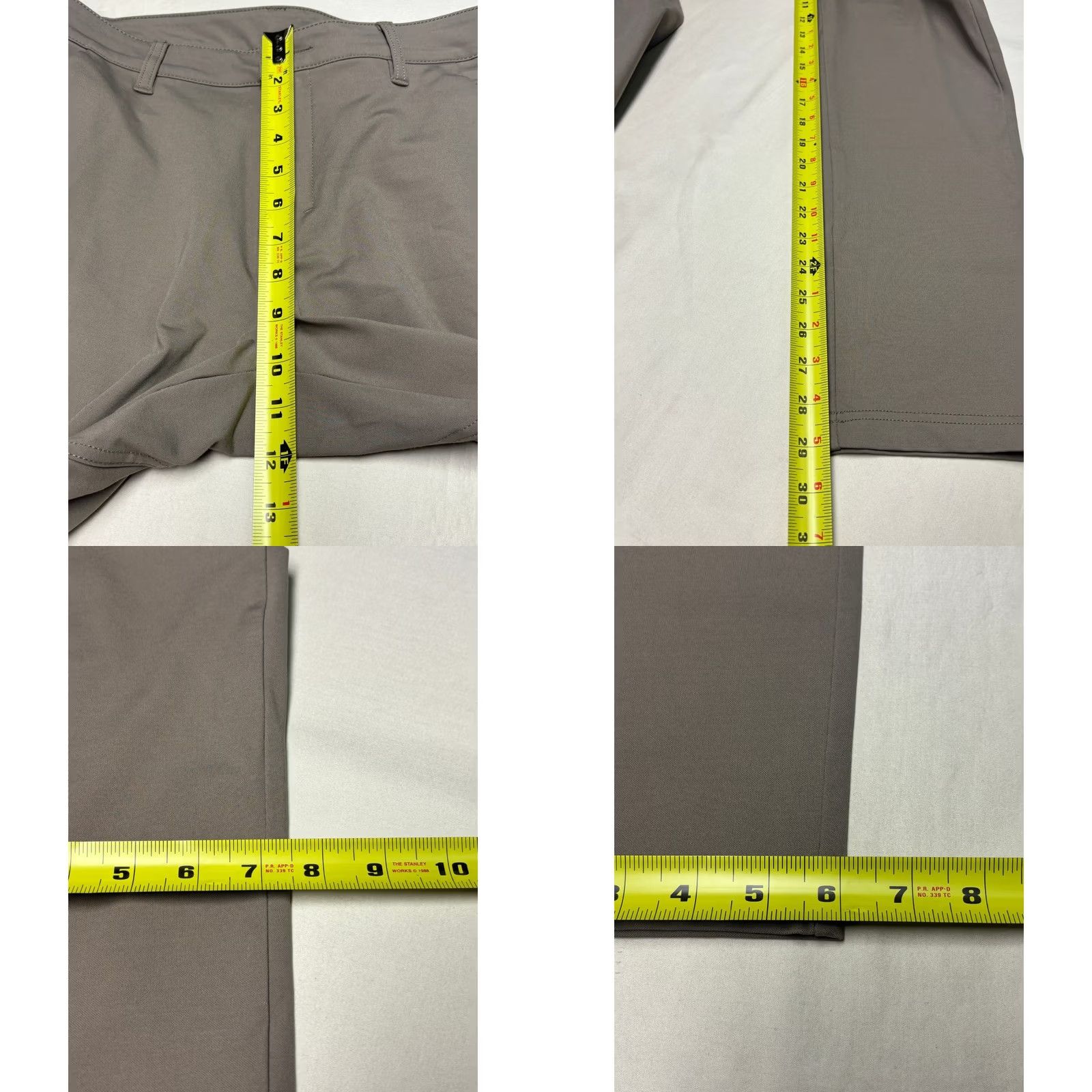 Vintage BYLT Everyday Pant 2.0 Slim Fit Grey Taupe Mens 32x30 Pants 5-Pocket Chino Performance Stretch Breathable Modern Workwear Size US 32 / EU 48 - 8 Thumbnail