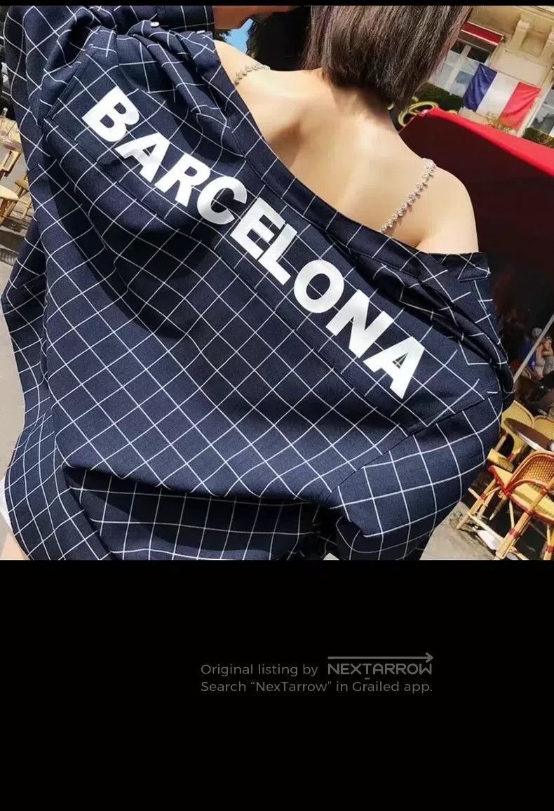 Balenciaga Balenciaga Back Logo Checkered Shirt, Classic Style Size 4XL / US 24-26 - 7 Thumbnail
