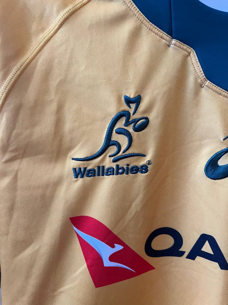 Asics 2021 AUSTRALIA WALLABIES TEAM RUGBY UNION HOME JERSEY SHIRT Size US XL / EU 56 / 4 - 6 Thumbnail