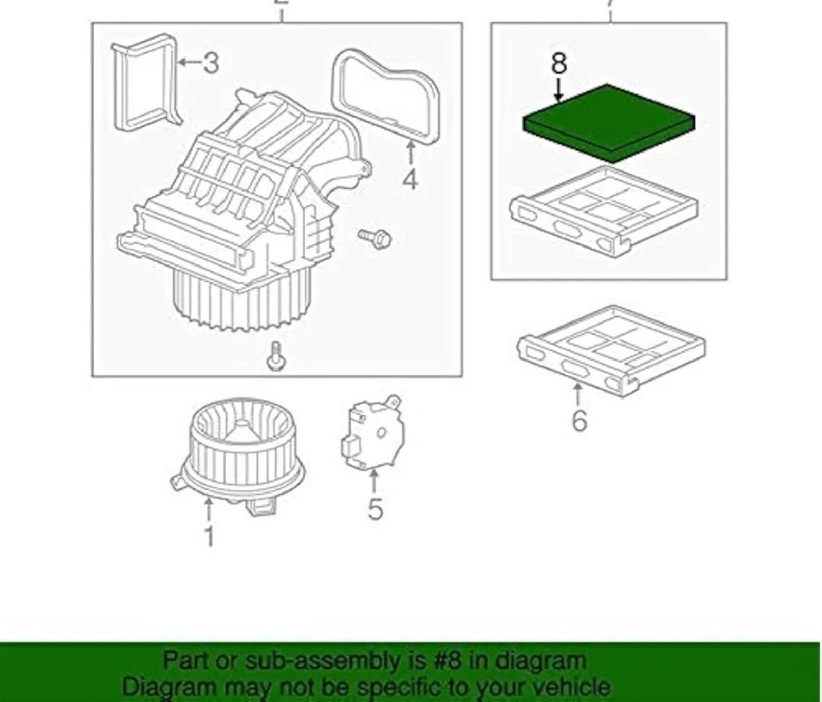 Peloton Cabin Air Filter For Honda Accord Civic CR-V Pilot Ridgeline Size ONE SIZE - 7 Thumbnail
