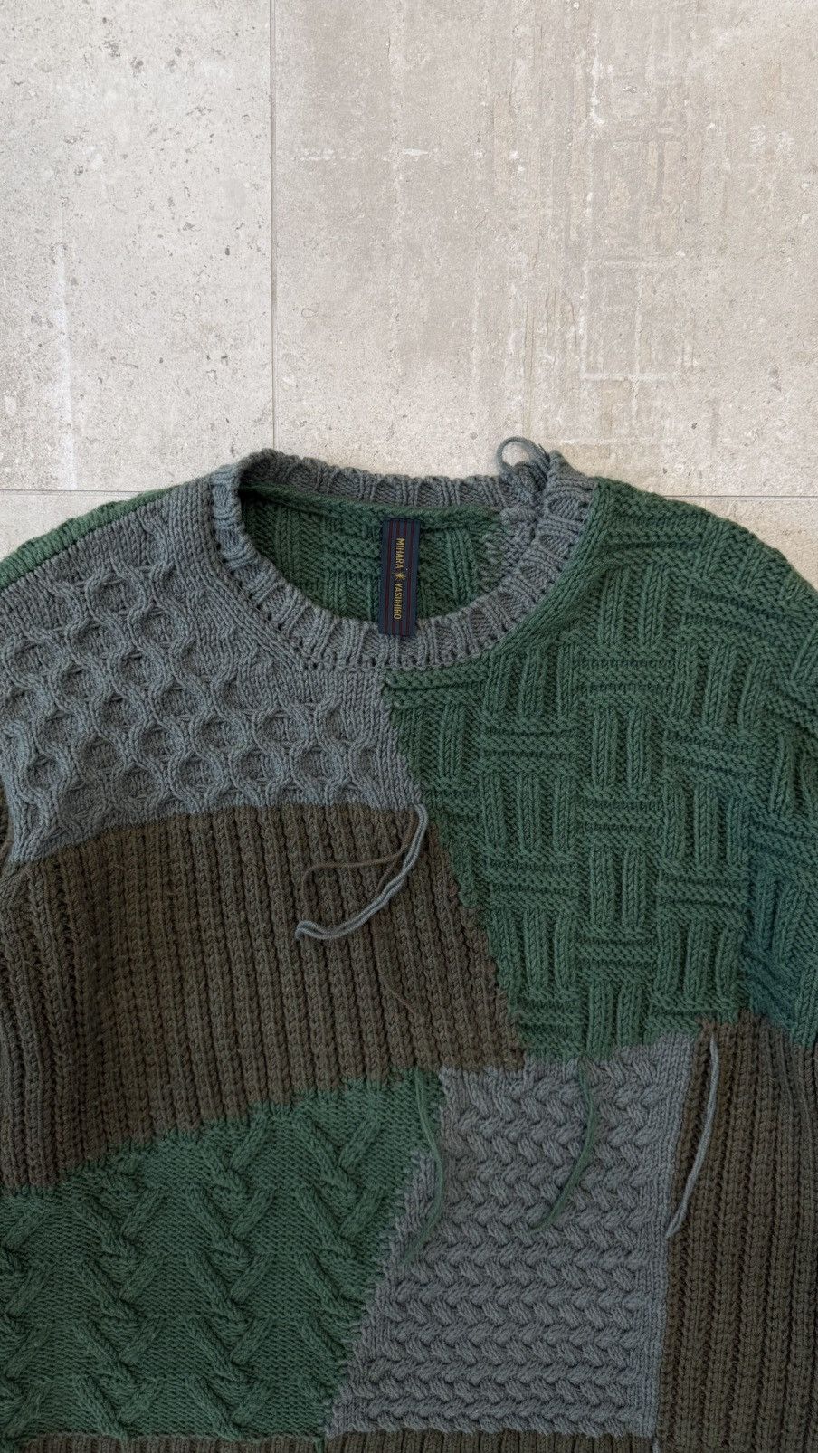 Maison MIHARA YASUHIRO Mihara Yasuhiro Patchwork Knit Pullover Size US S / EU 44-46 / 1 - 3 Thumbnail