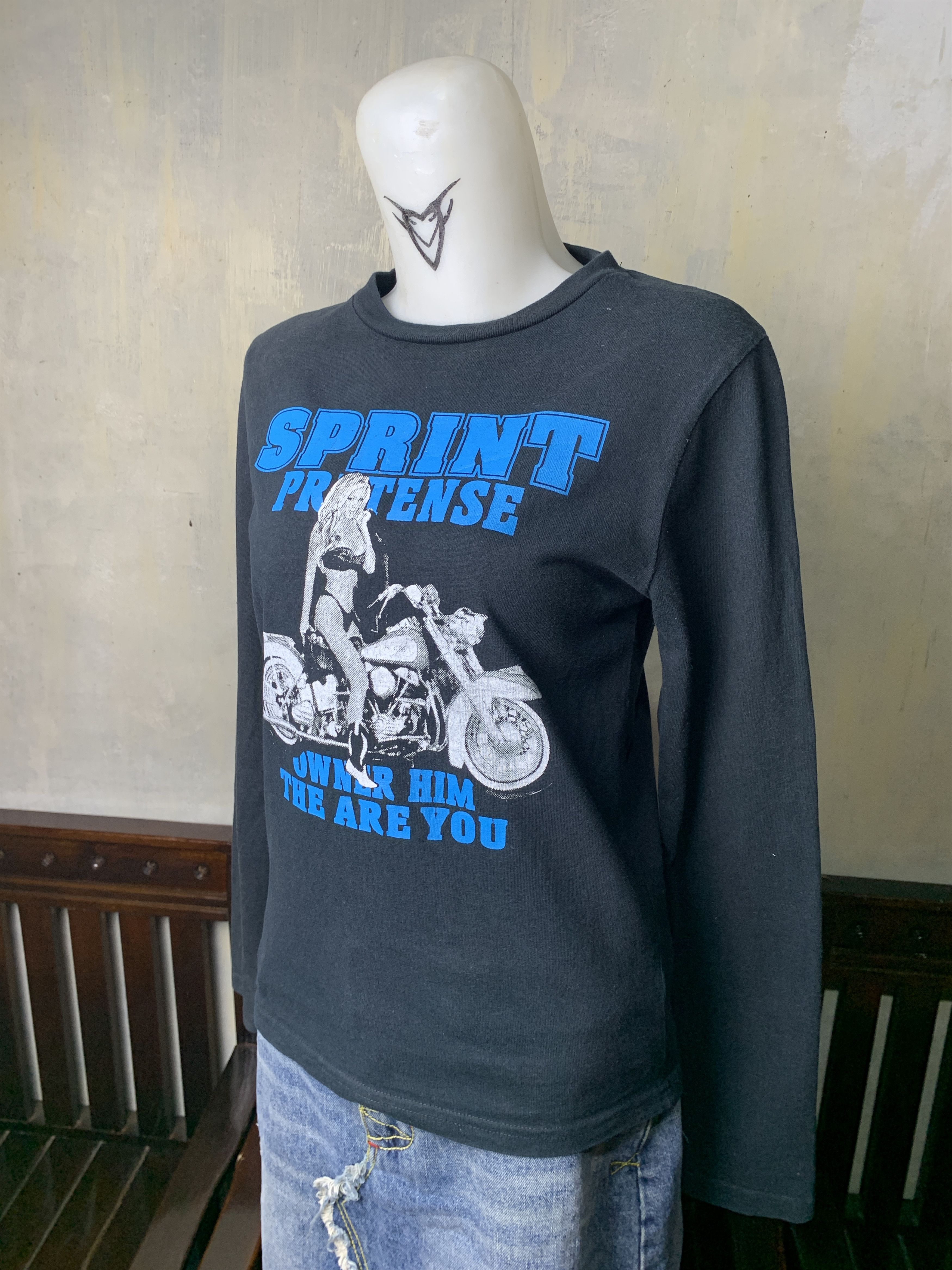 Beaumere 2000s Beaumere Black Girl Biker Tee (S) Size S / US 4 / IT 40 - 2 Thumbnail