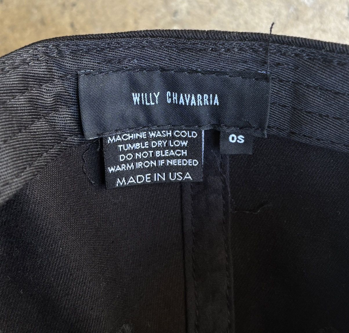 Willy Chavarria Rare Willy Chavarria "Diablo" adjustable dad hat, One Size Size ONE SIZE - 2 Thumbnail