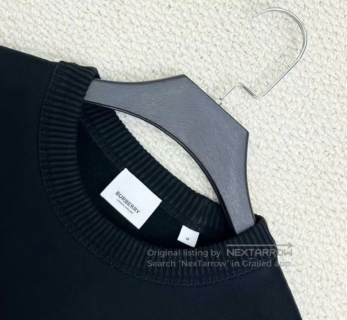 Burberry burberry black embroidered logo sweatshirt. Size US M / EU 48-50 / 2 - 2 Thumbnail