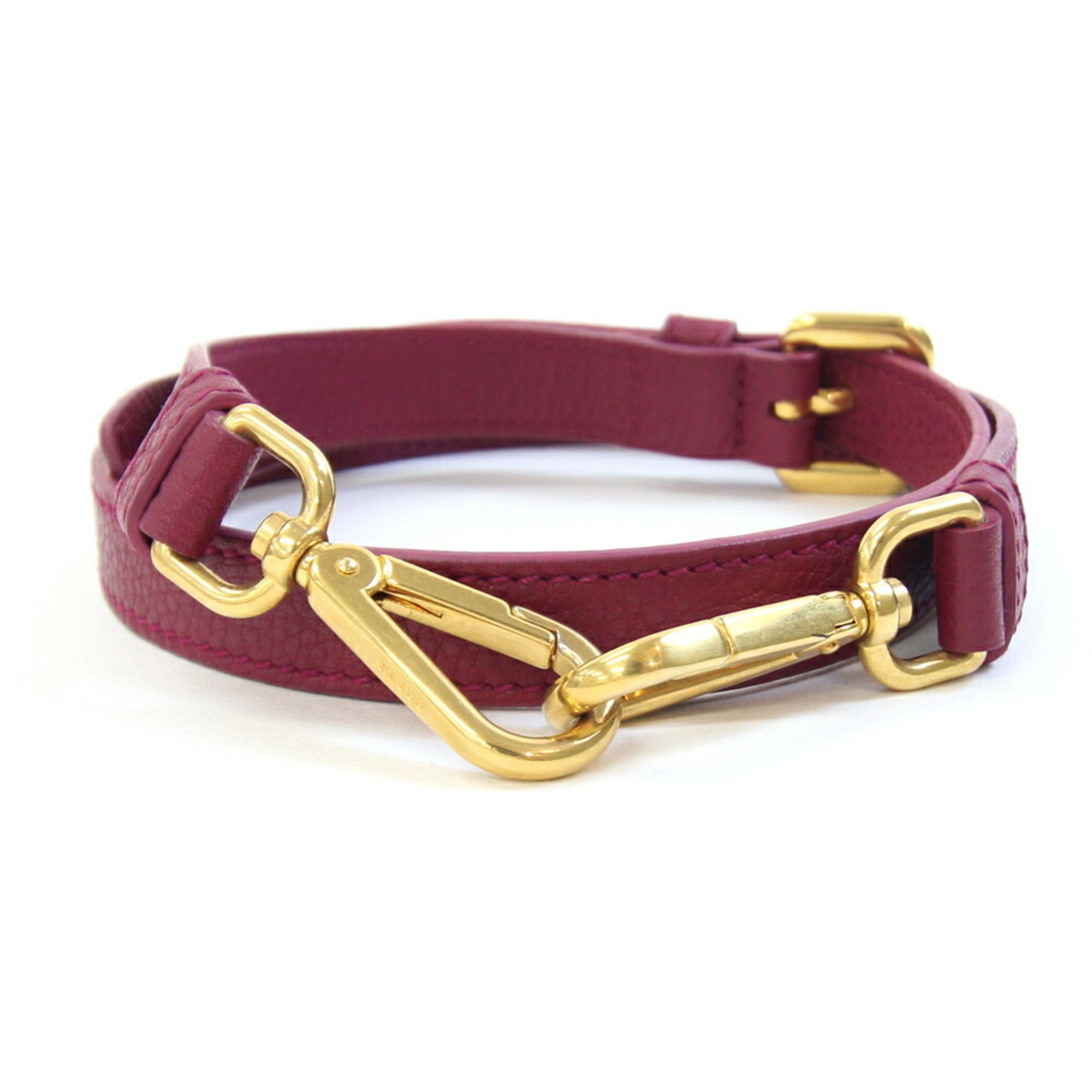 Prada Prada Shoulder Strap, Wine Red Leather, Replacement Strap for Bag, Women's PRADA | Handbag, Handbag Size ONE SIZE - 1 Thumbnail
