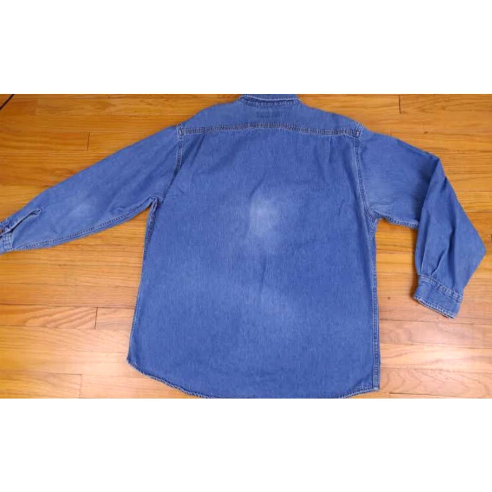 Vintage VINTAGE Big Mac Shirt Denim Western Button-Up Long Sleeve XL Blue Cotton Regular Men's Size US XL / EU 56 / 4 - 4 Thumbnail