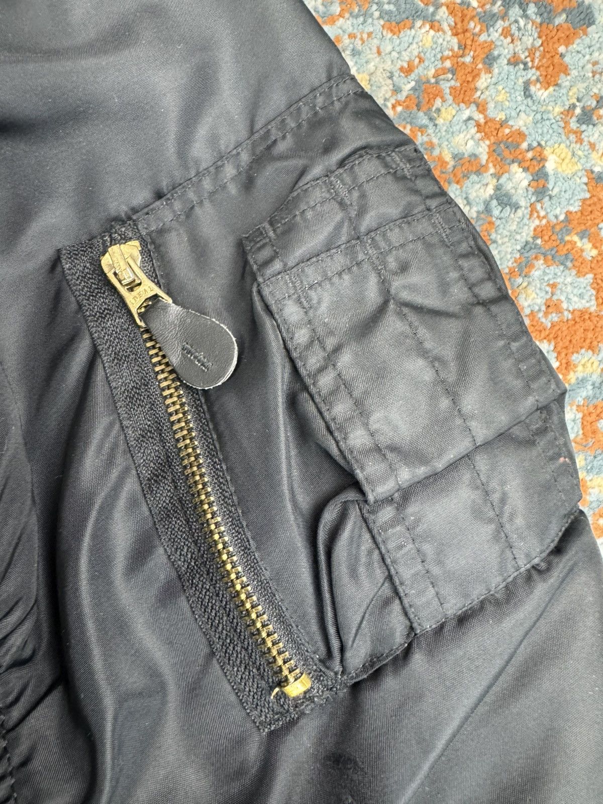Vintage Vintage 90s MA-1 flyers flight nylon bomber jacket military Size US L / EU 52-54 / 3 - 7 Thumbnail