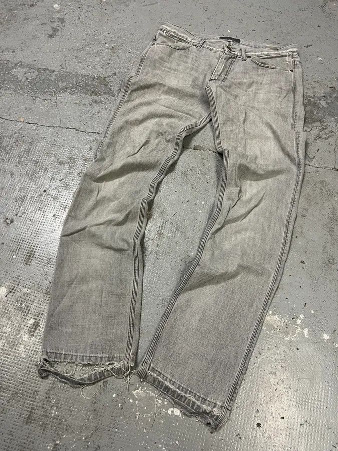 Acne Studios 2000s Acne Studios Max Clay Grey Slim Riped Denim Jeans Size US 32 / EU 48 - 5 Thumbnail
