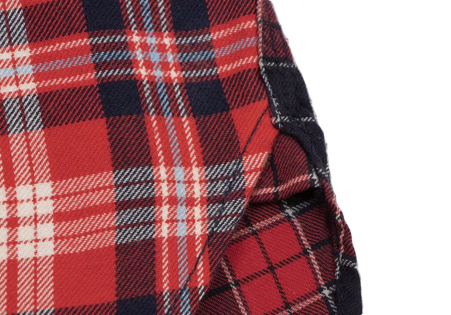 Junya Watanabe Checkered Flannel Shirt in Red and Navy, Size XS Size US XS / EU 42 / 0 - 11 Thumbnail
