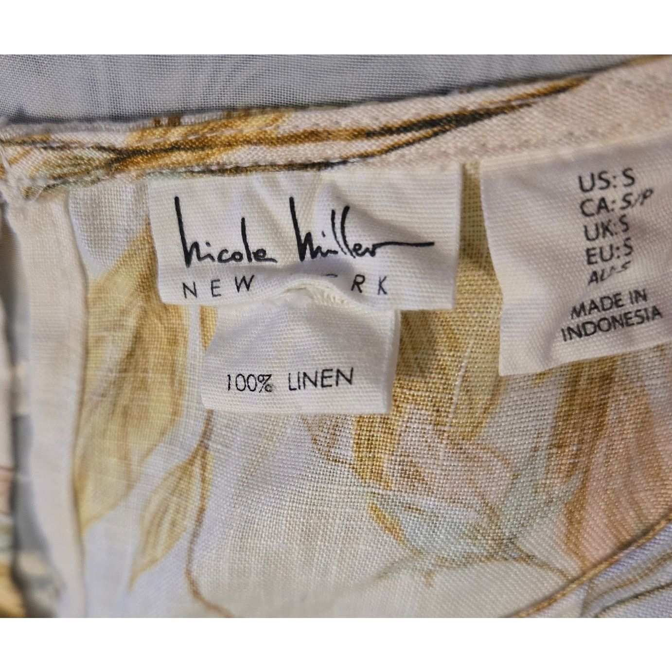 Nicole Miller Nicole Miller New York Linen Shift Dress Women's Sleeveless Size S / US 4 / IT 40 - 3 Thumbnail