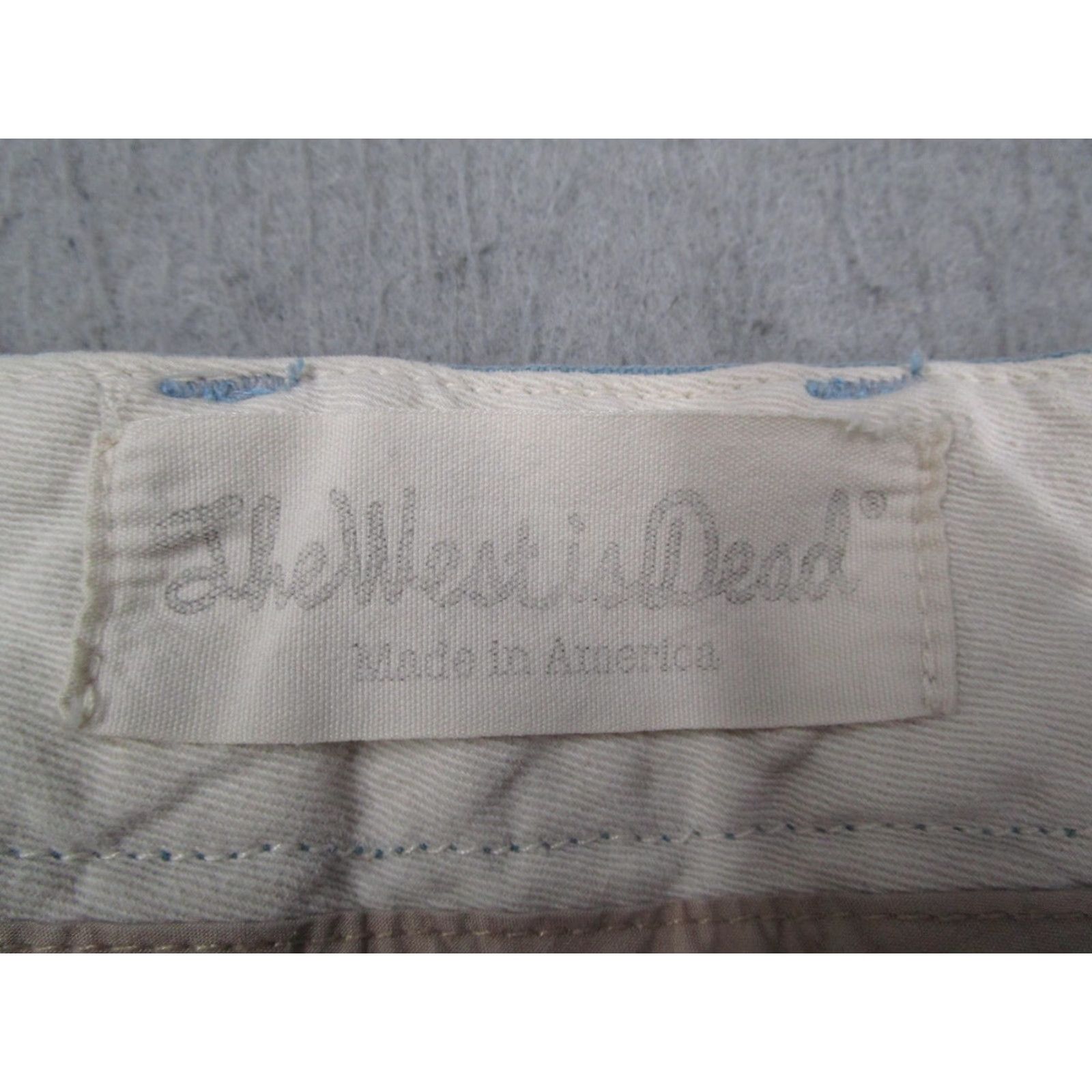 The West Is Dead The West is Dead Pants Mens 29x31 Blue Slim Chino Made in USA Casual Size US 29 - 4 Thumbnail