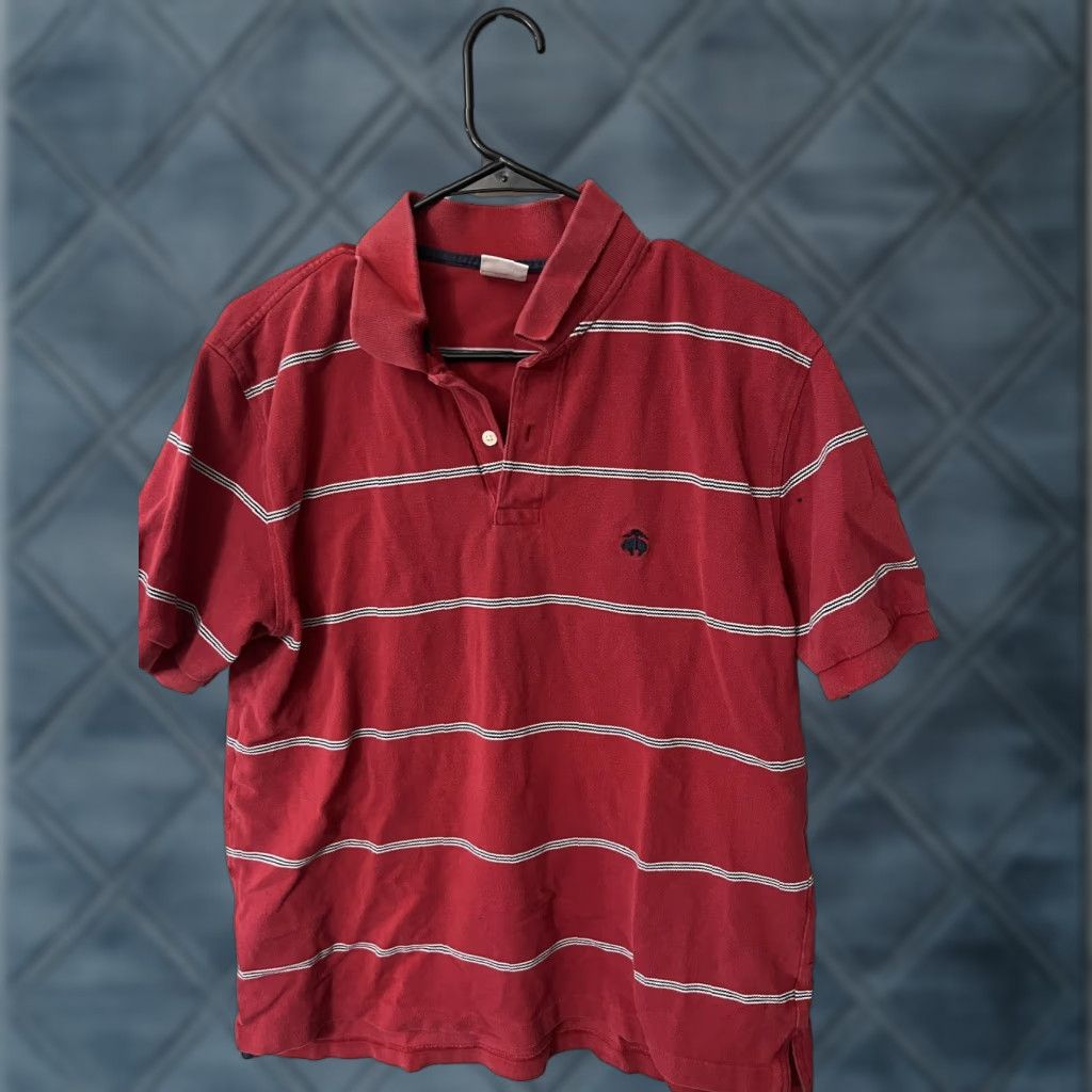 Brooks Brothers Brooks Brothers 346 Polo Shirt Mens M Red Striped Logo Polo Shirt Size US M / EU 48-50 / 2 - 1 Thumbnail