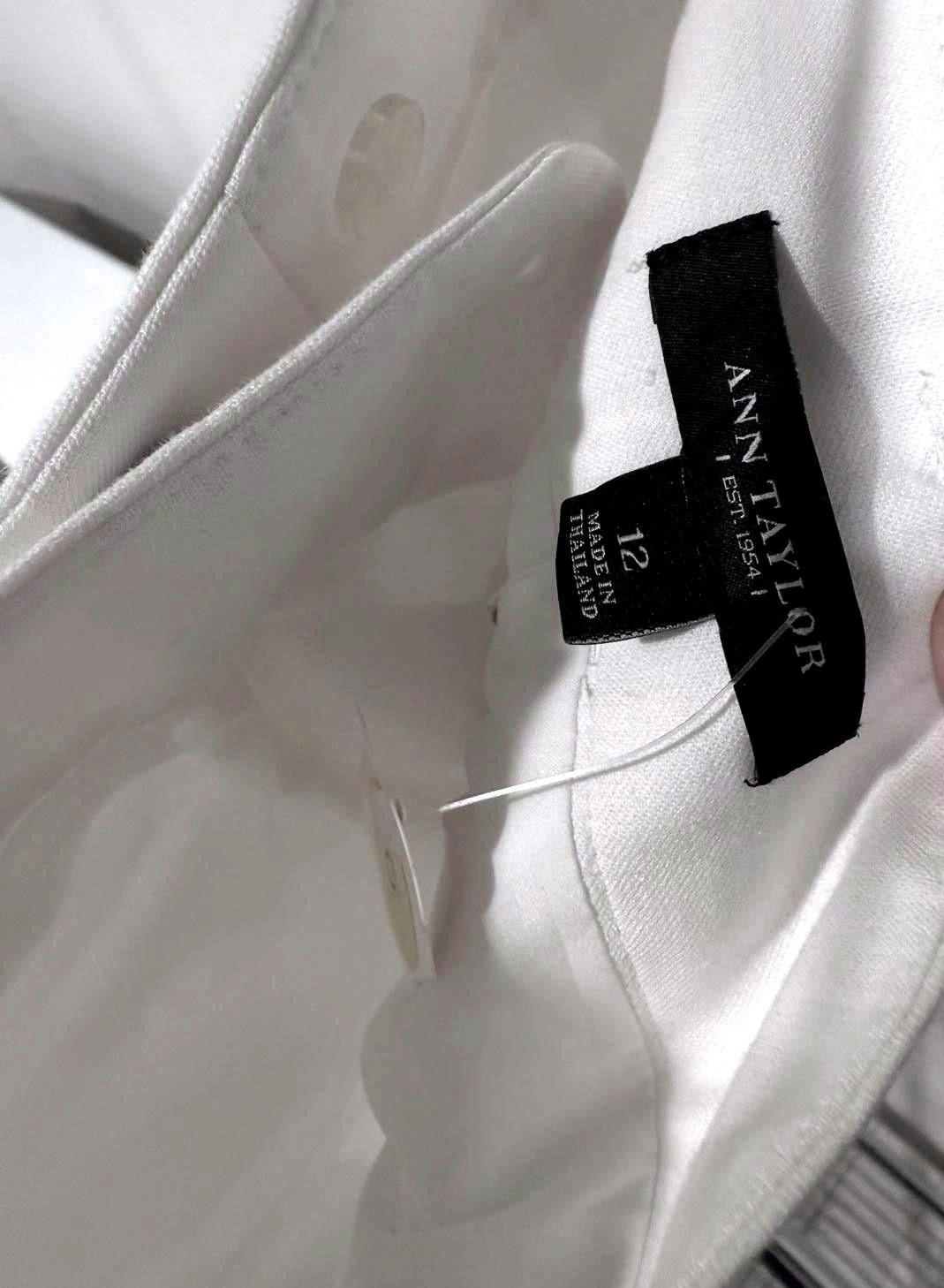 Ann Taylor Stylish White Linen Shorts from Ann Taylor Size 12 Size 34" / US 12 / IT 48 - 5 Thumbnail