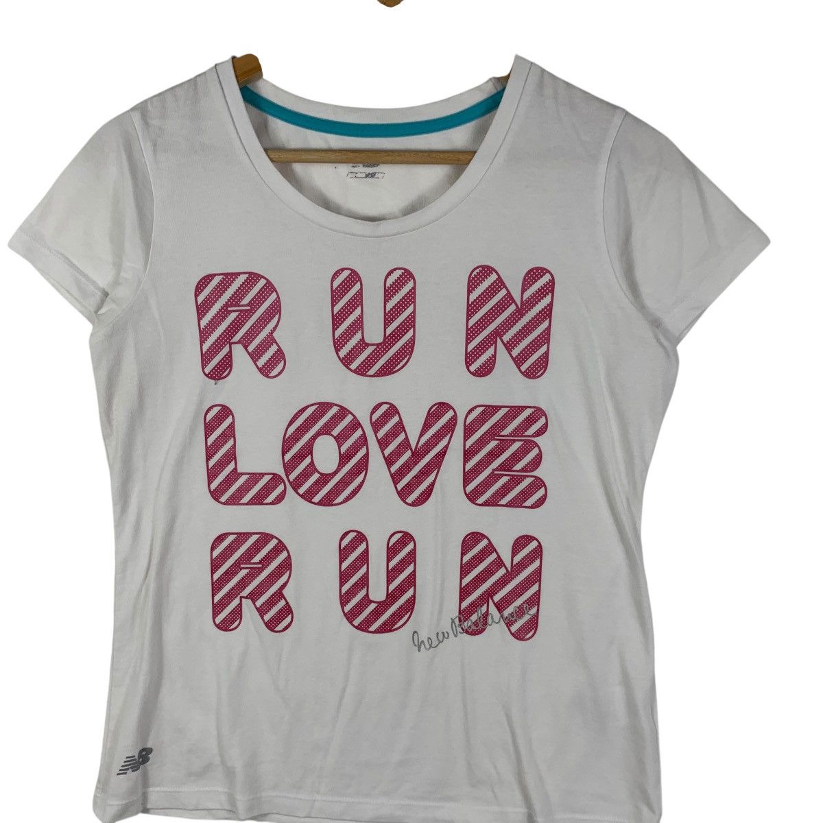 New Balance NEW BALANCE x JASPO Run Love Run Tee Shirt Top Slim Fit Size S / US 4 / IT 40 - 5 Thumbnail