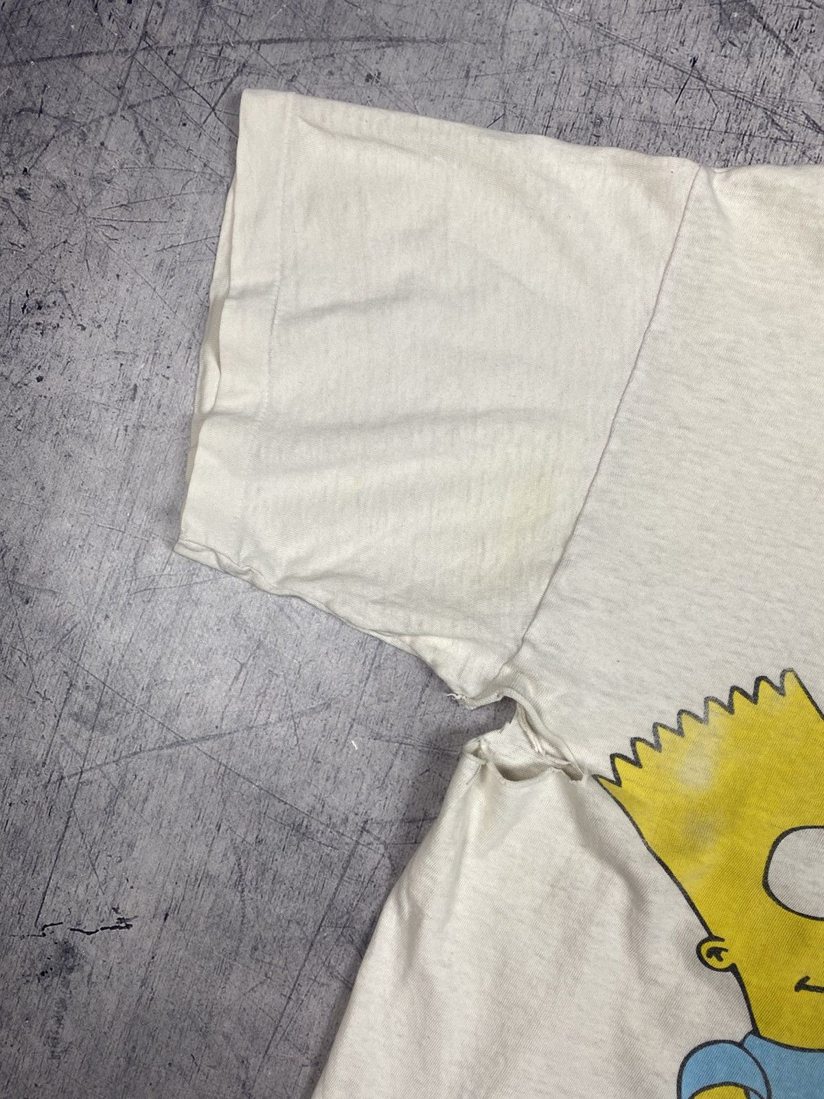 Fruit Of The Loom Vtg 1997 Bart Simpson Screen Stars Extreme Distressed Tee Size US L / EU 52-54 / 3 - 4 Thumbnail