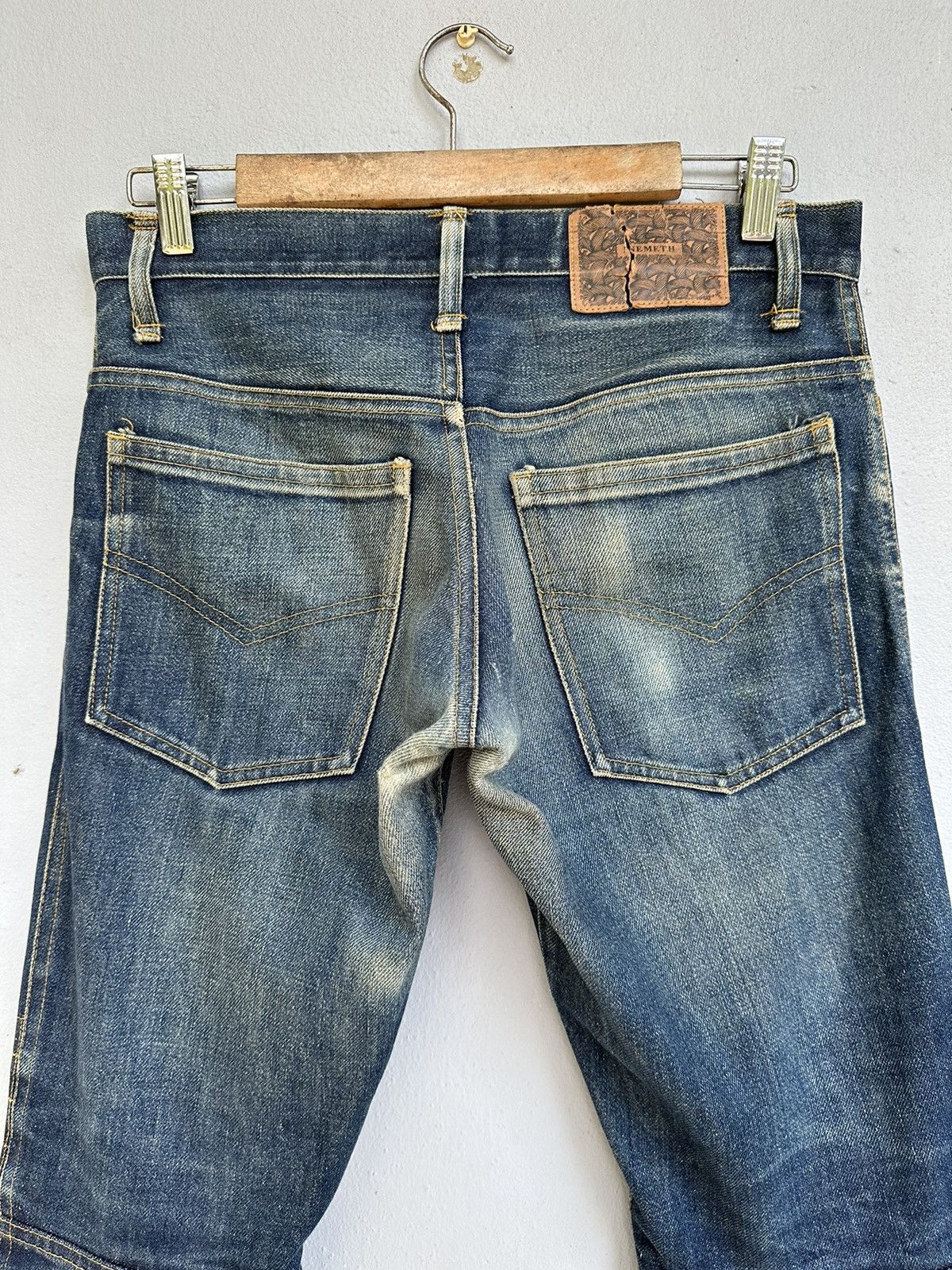 Christopher Nemeth Vintage Nemeth Distressed Biker Jeans Size US 31 - 13 Thumbnail