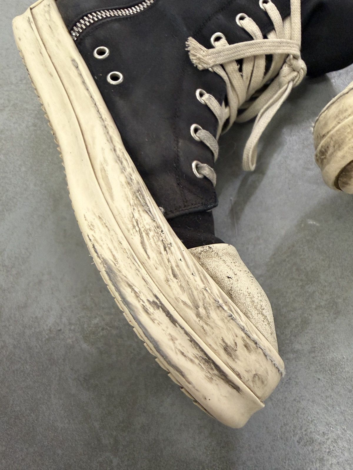 Rick Owens Drkshdw Rick Owens Drkshdw Ramones High Sneakers Size US 9 / EU 42 - 13 Thumbnail