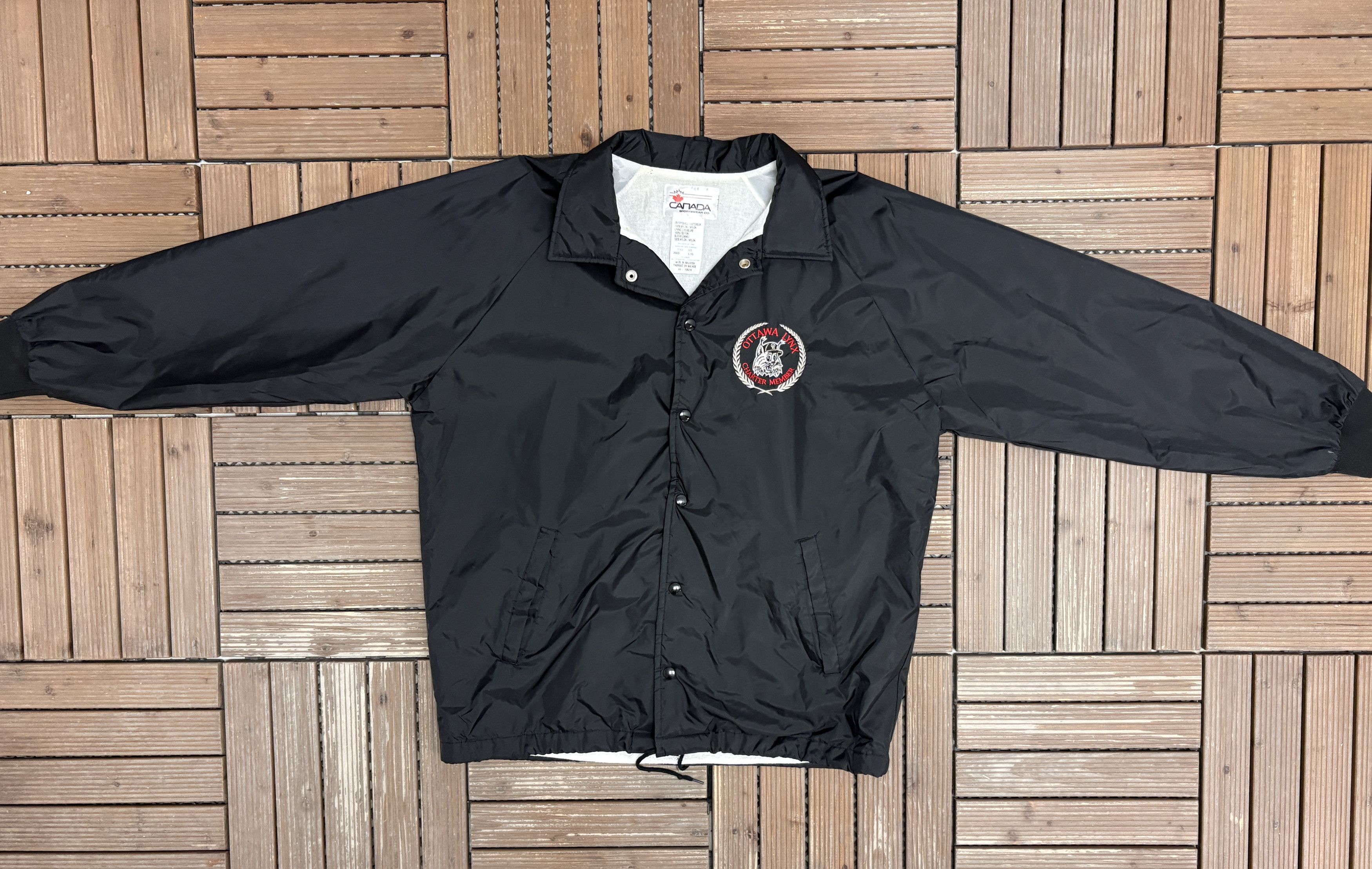 Vintage Ottawa Lynx Charter Member Vintage Black Jacket Size US L / EU 52-54 / 3 - 5 Thumbnail