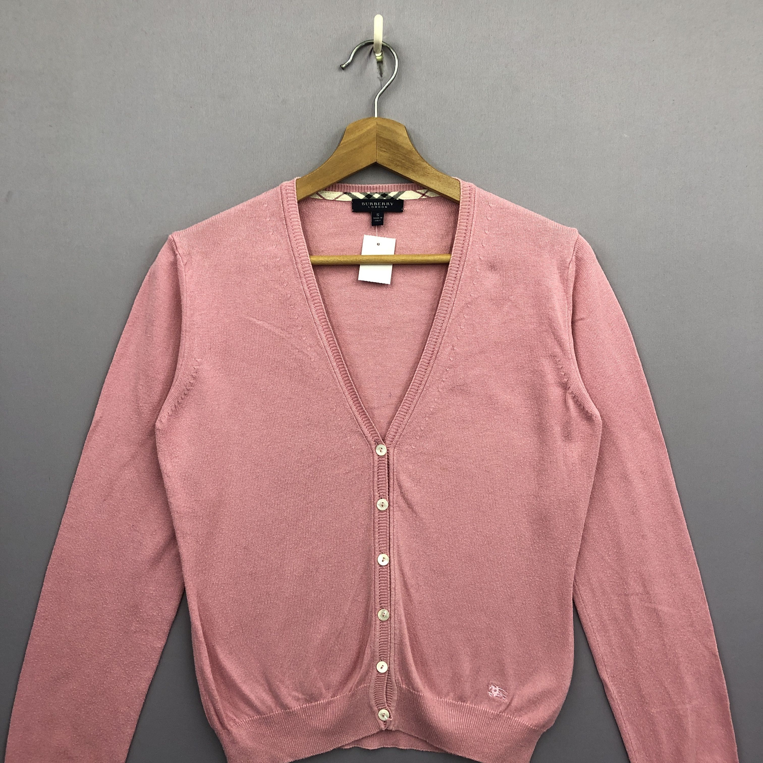 Burberry × Vintage Vintage Y2K Burberry Knit Cardigan Sweater Sweatshirt Size S / US 4 / IT 40 - 3 Thumbnail