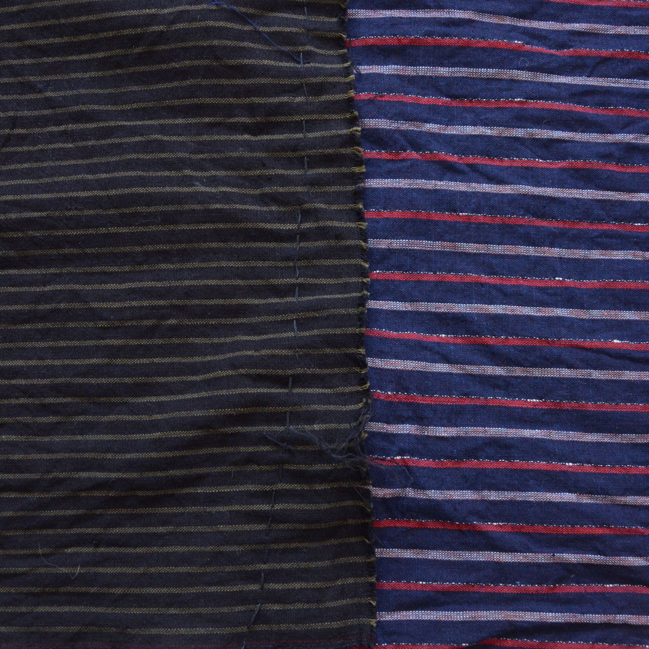Other Vintage Japanese Cotton Patchwork Stole Stripe Hand Stitched Size ONE SIZE - 5 Thumbnail