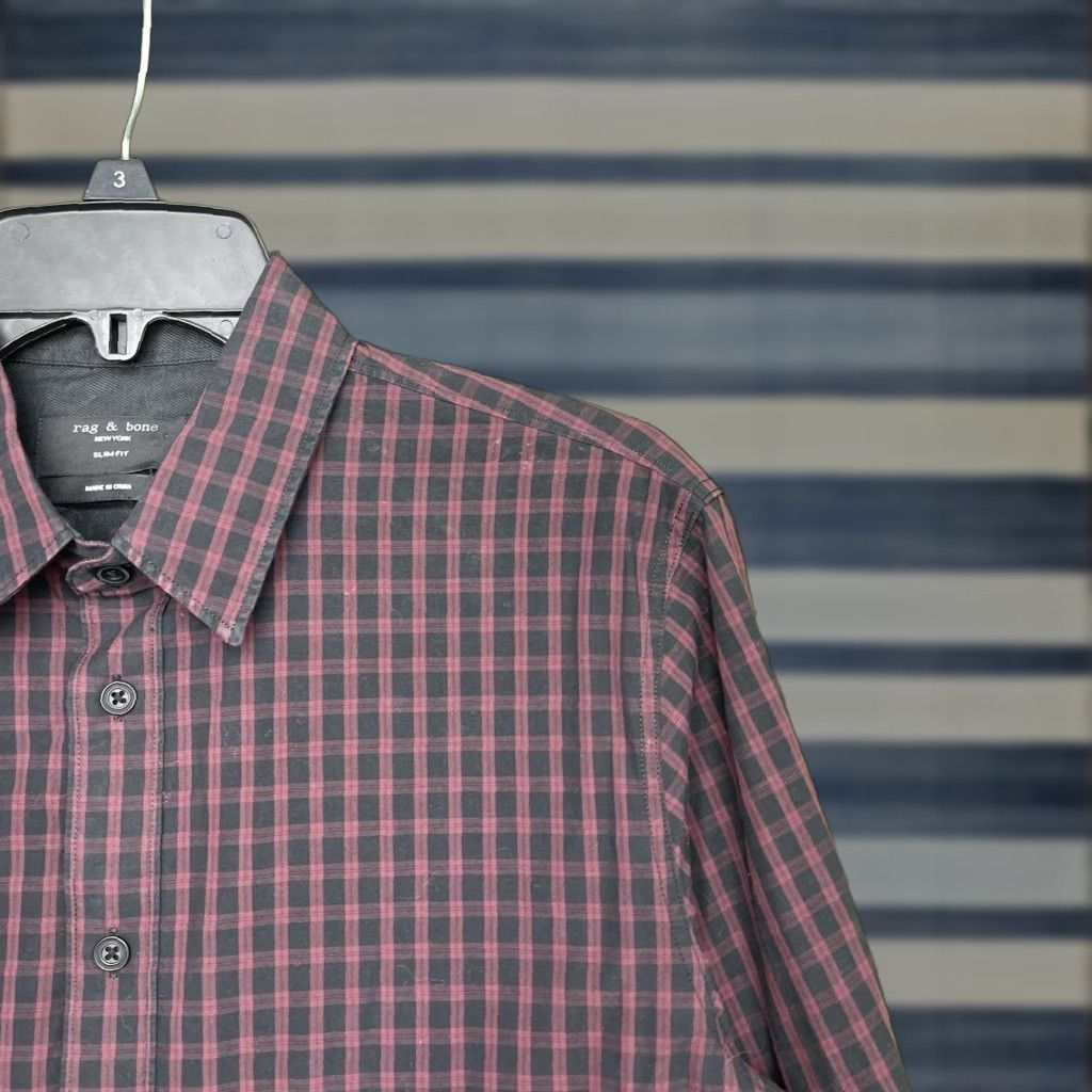 Rag & Bone rag & bone Button-Up Shirt Mens Small Long Sleeve Plaid Slim Fit Casual Preppy Size US S / EU 44-46 / 1 - 1 Thumbnail