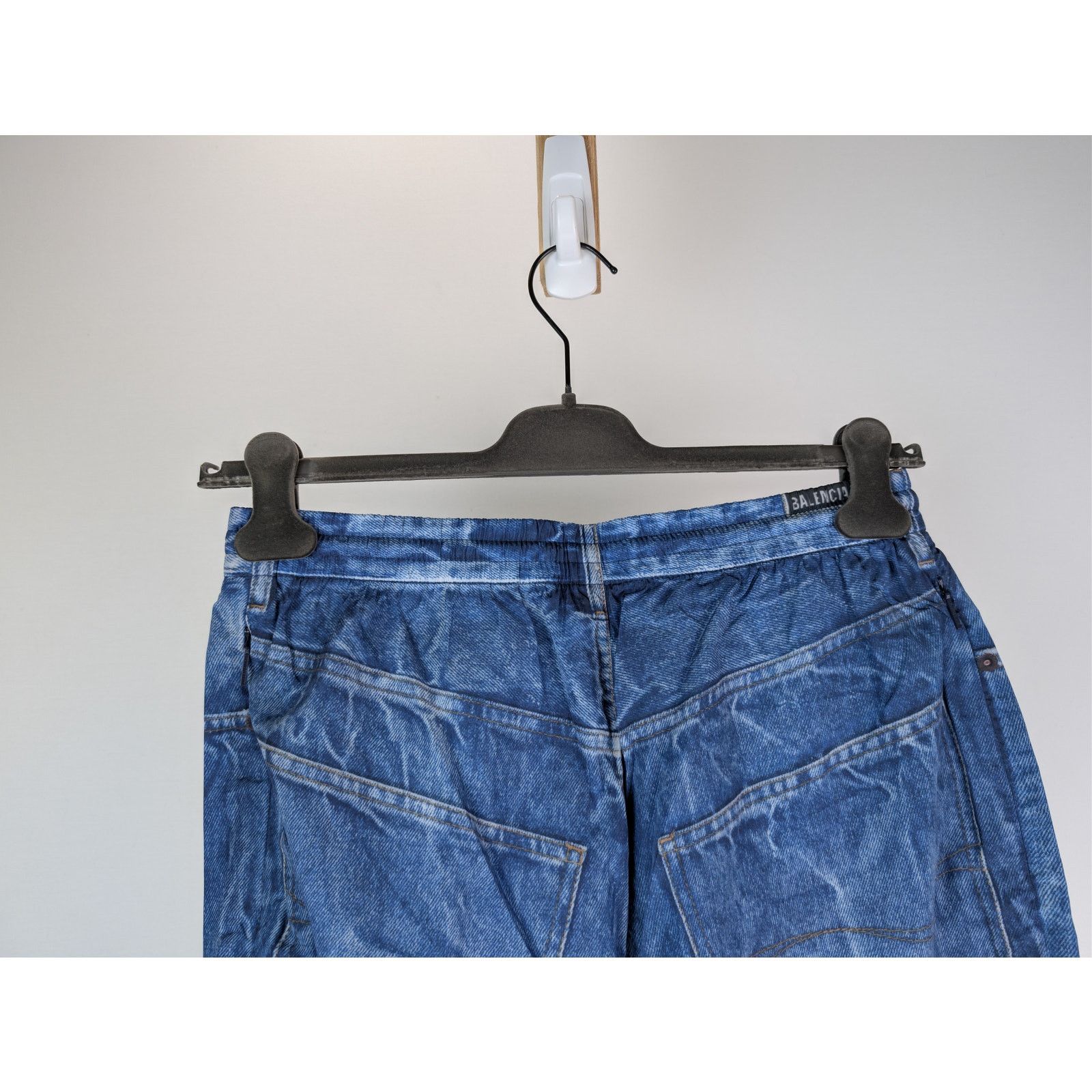 Balenciaga o1rshd1 Trompe L'oeil Swim short in blue Size US 32 / EU 48 - 11 Thumbnail