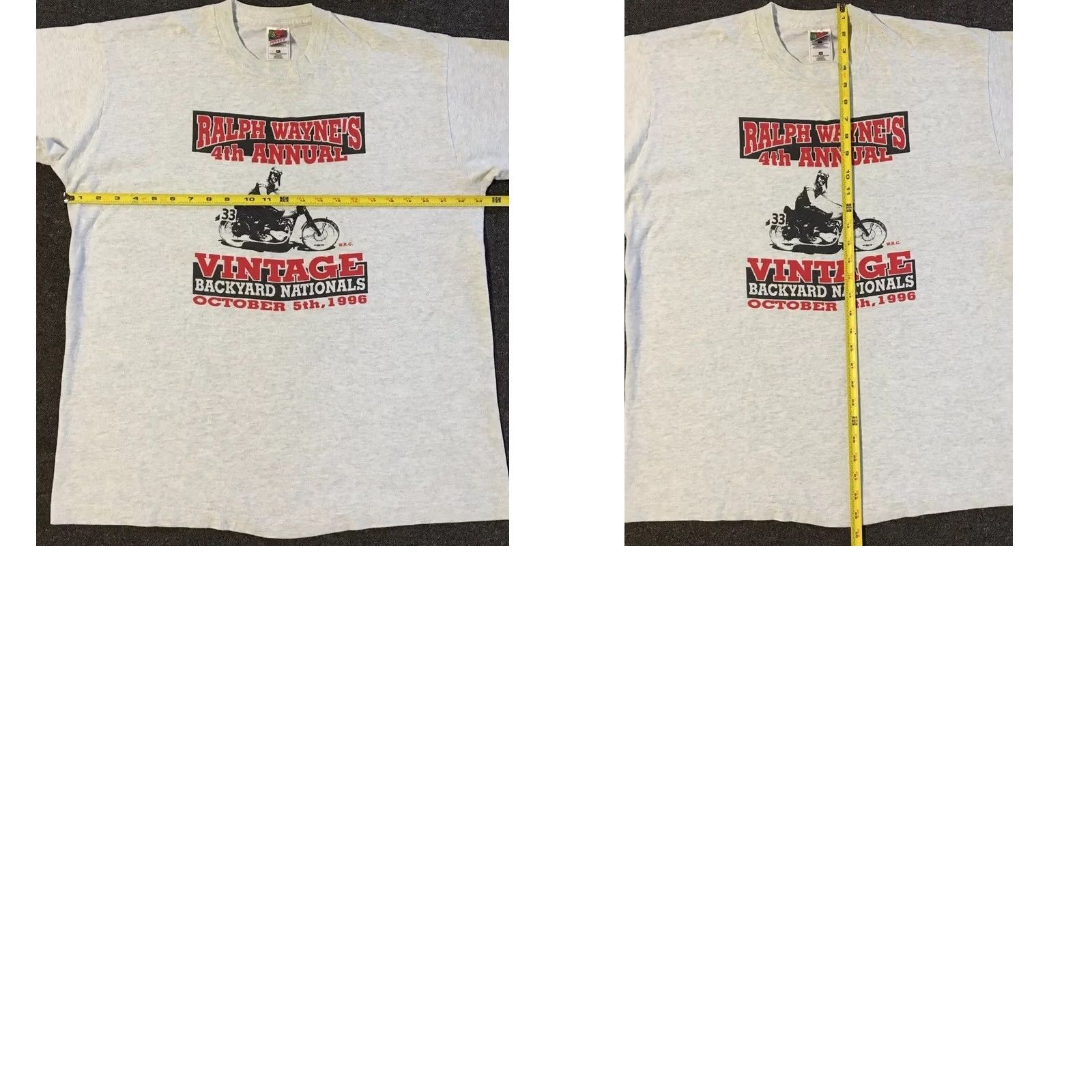 Vintage VINTAGE Ralph Wayne Backyard Motorcycle Race Shirt XL Gray Mens Biker Car Grunge 90s DistressedSportsRetro Size US XL / EU 56 / 4 - 9 Thumbnail