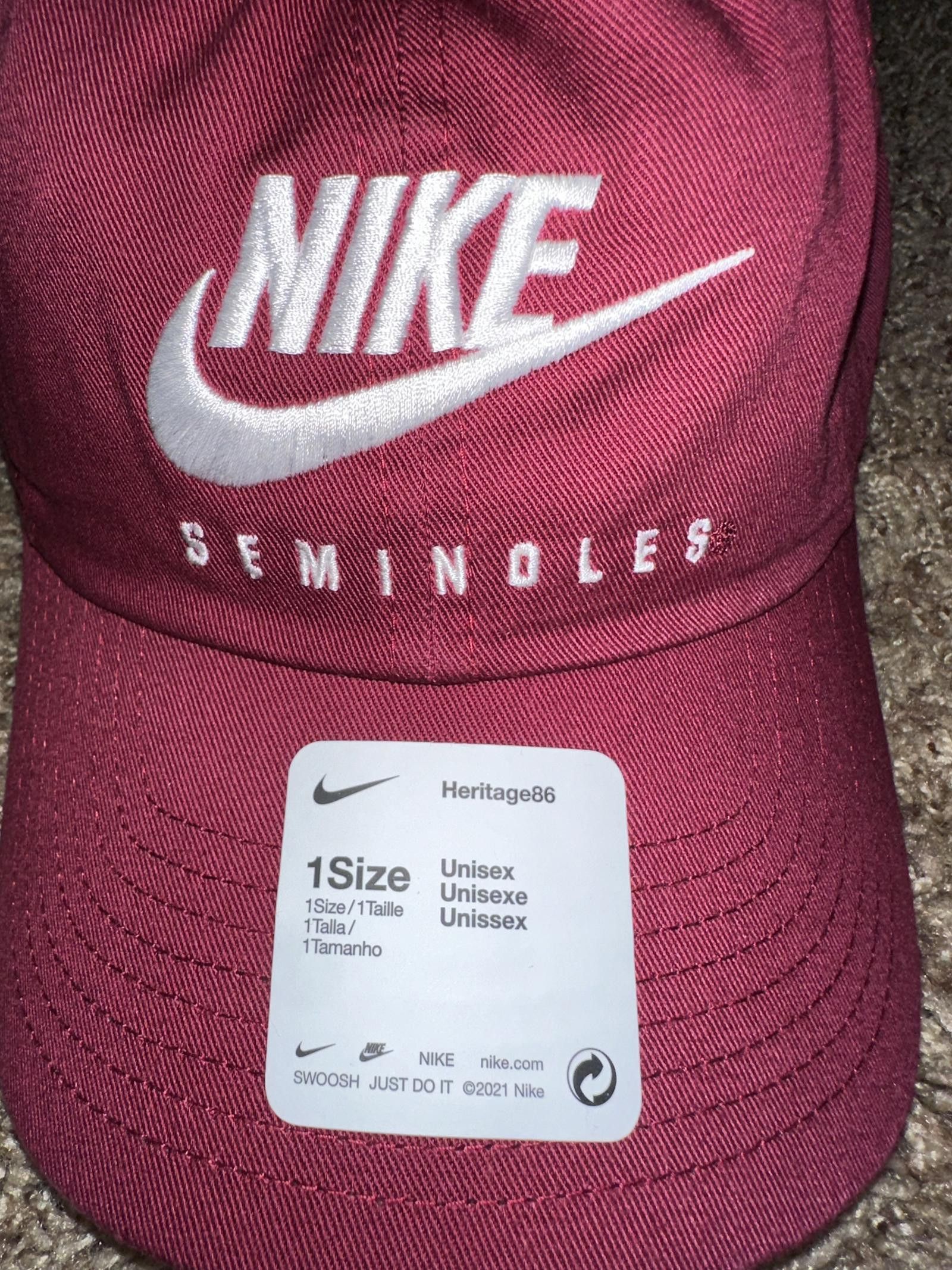 Nike Nike FSU Futura Swoosh Seminoles Campus Cap Size ONE SIZE - 2 Thumbnail