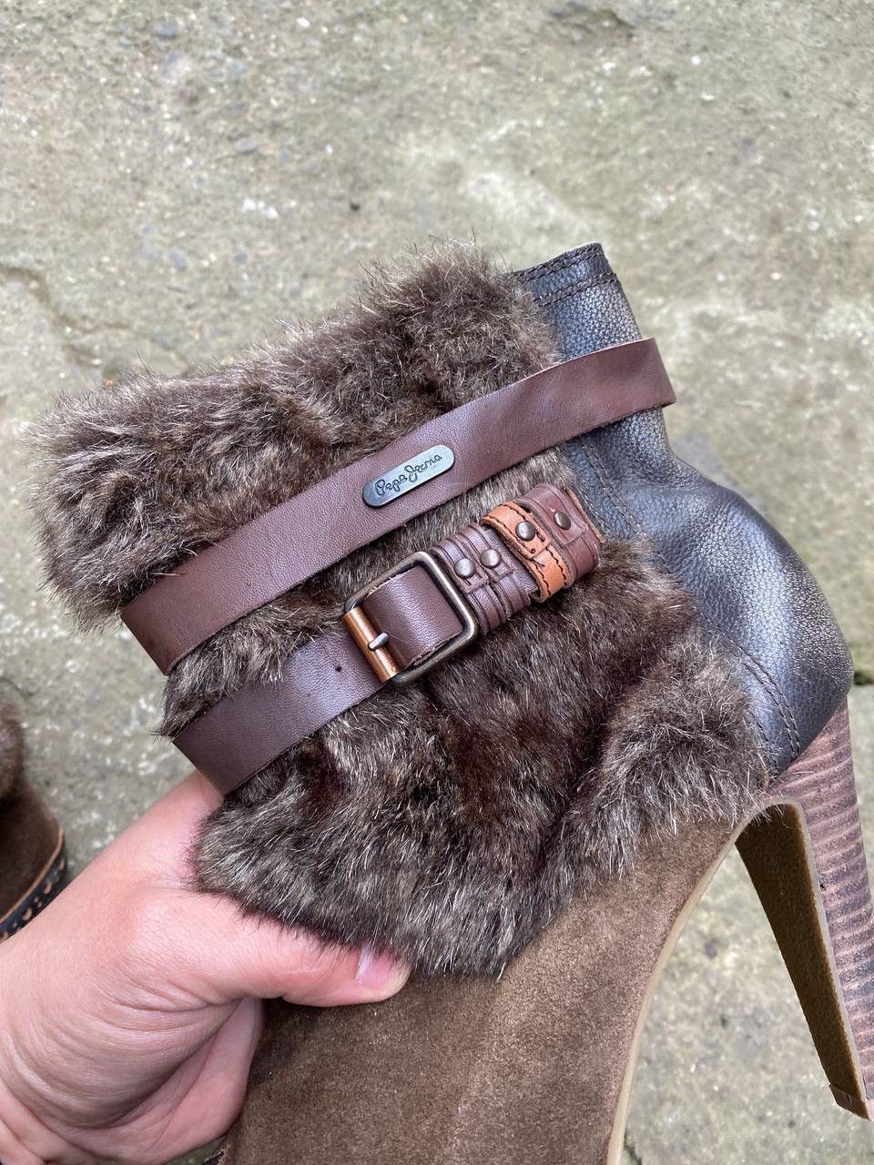 Japanese Brand × Vintage Fur Faux IF Six Was Nine style vintage heels shoes Size US 10 / IT 40 - 5 Thumbnail