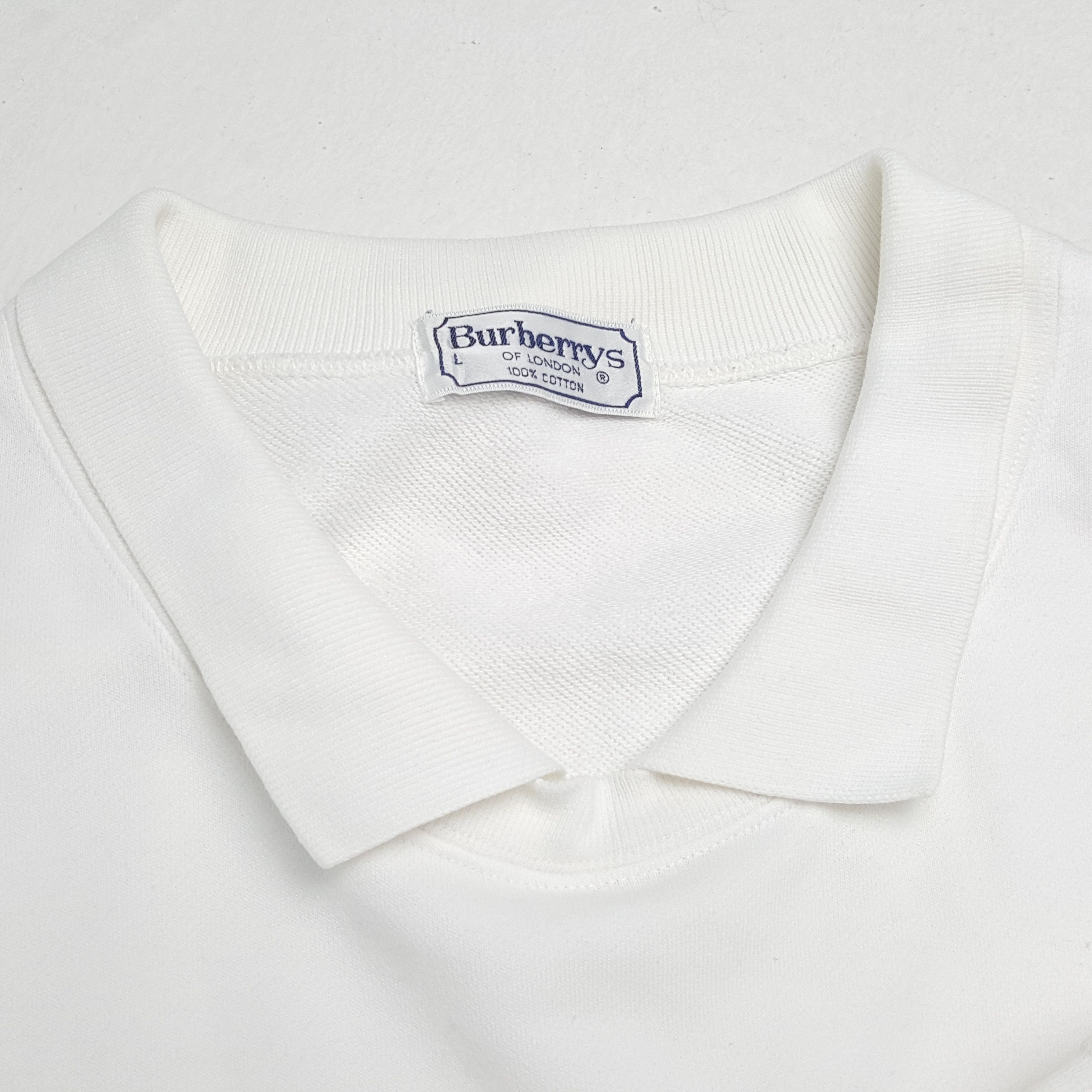 Burberry × Vintage Vintage BURBERRY'S Fashion Brand Embroidery Logo Sweatshirts Size US L / EU 52-54 / 3 - 8 Thumbnail