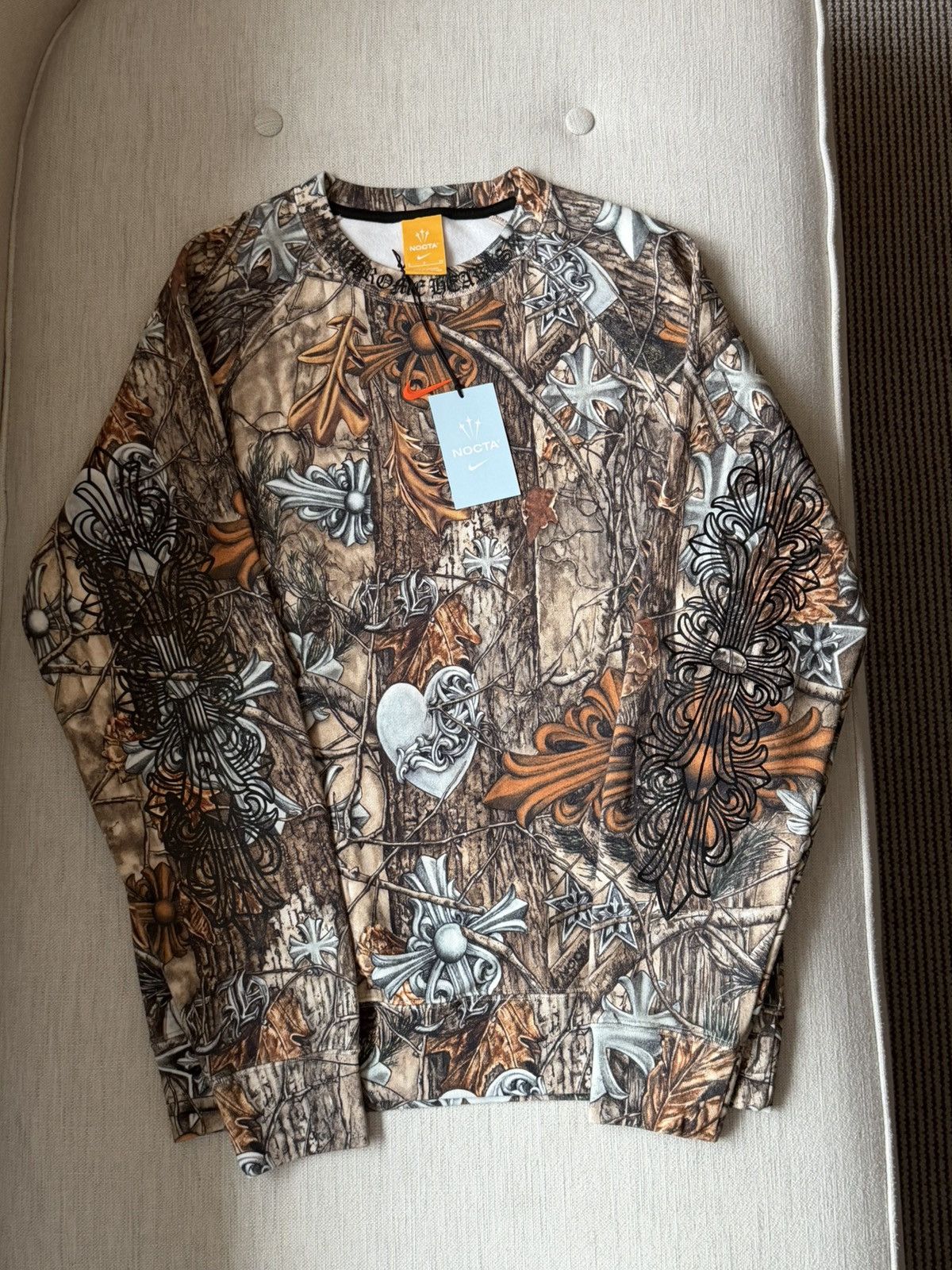 Chrome Hearts × NOCTA × Nike Chrome Hearts X Nike X Drake Nocta crewneck sweatshirt Size US S / EU 44-46 / 1 - 3 Thumbnail