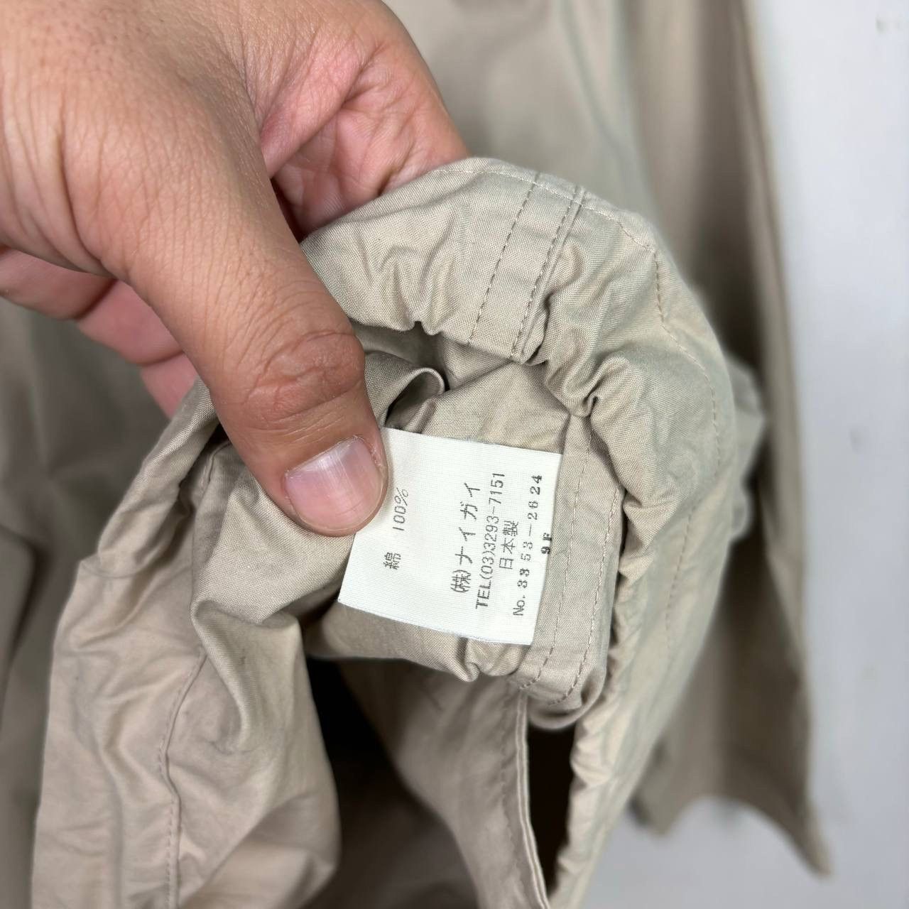 Polo Ralph Lauren Vtg Polo Ralph Lauren Naigai Japan Hooded Jacket Beige 170 Size US M / EU 48-50 / 2 - 5 Thumbnail