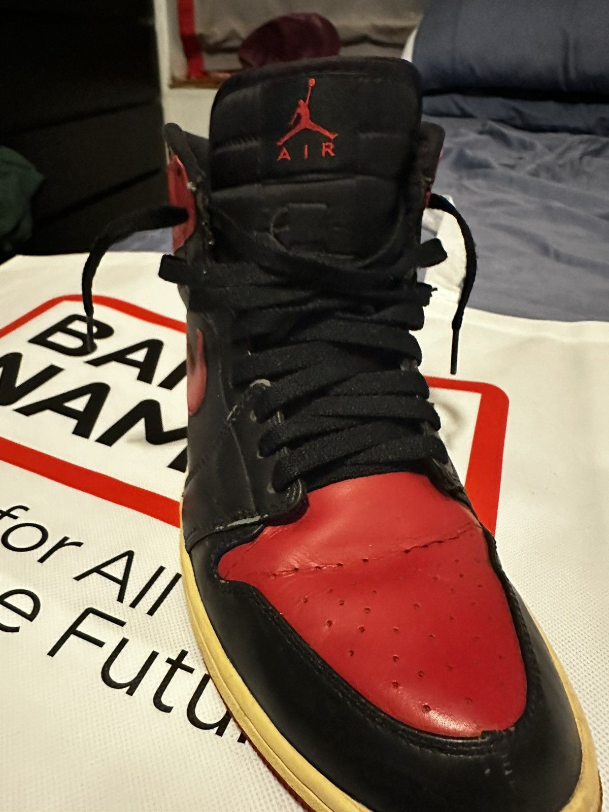 Jordan Brand Jordan 1 DMP Bred Size US 9.5 / EU 42-43 - 4 Thumbnail
