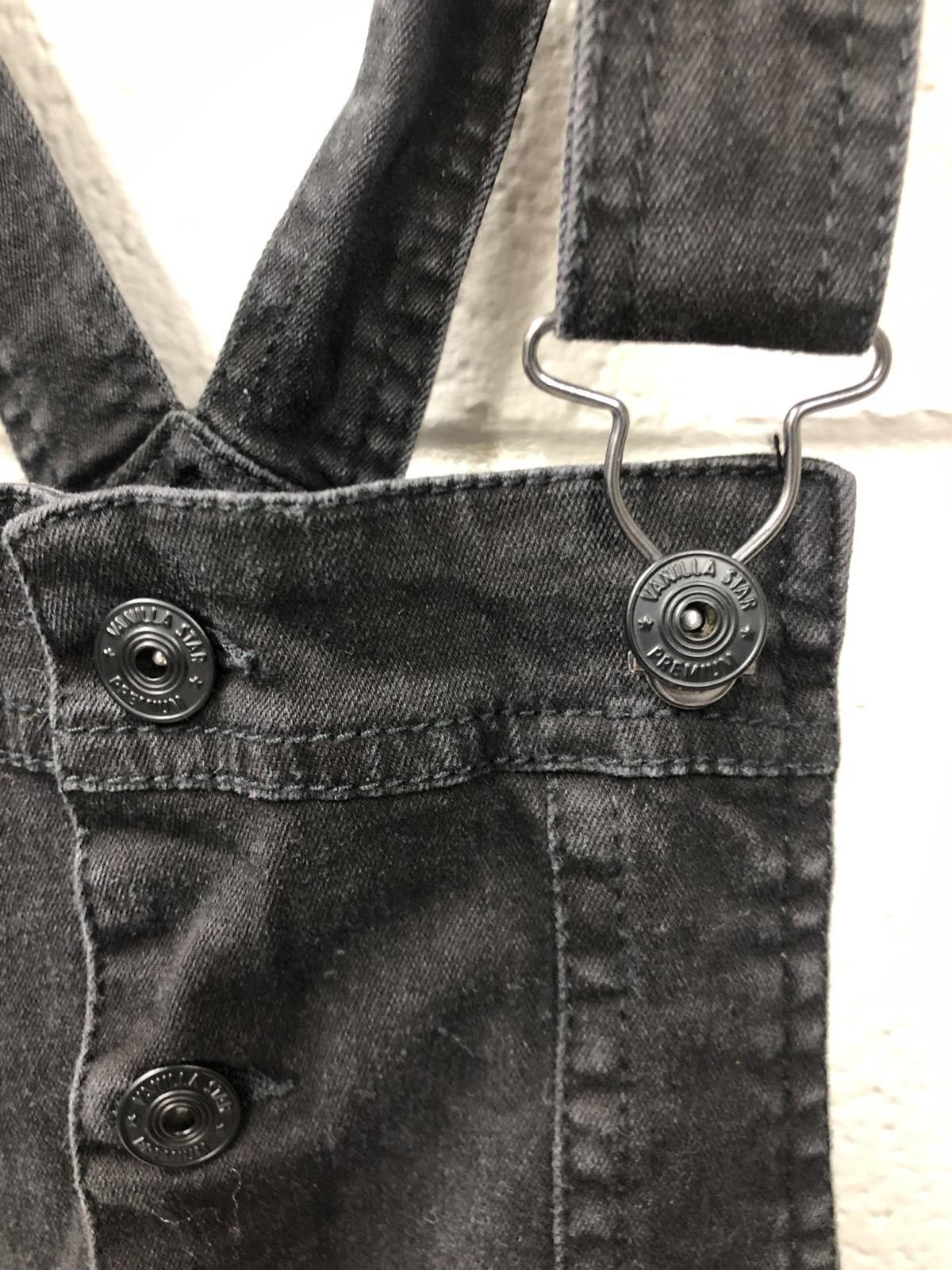 Designer Stylish Black Denim Overalls - Trendy & Comfortable Size 36" / US 14 / IT 50 - 2 Thumbnail
