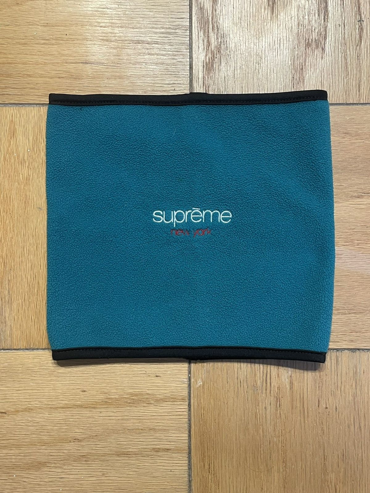 Vintage Supreme Polartec Fleece Neck Gaitor Teal FW16 Size ONE SIZE - 1 Thumbnail