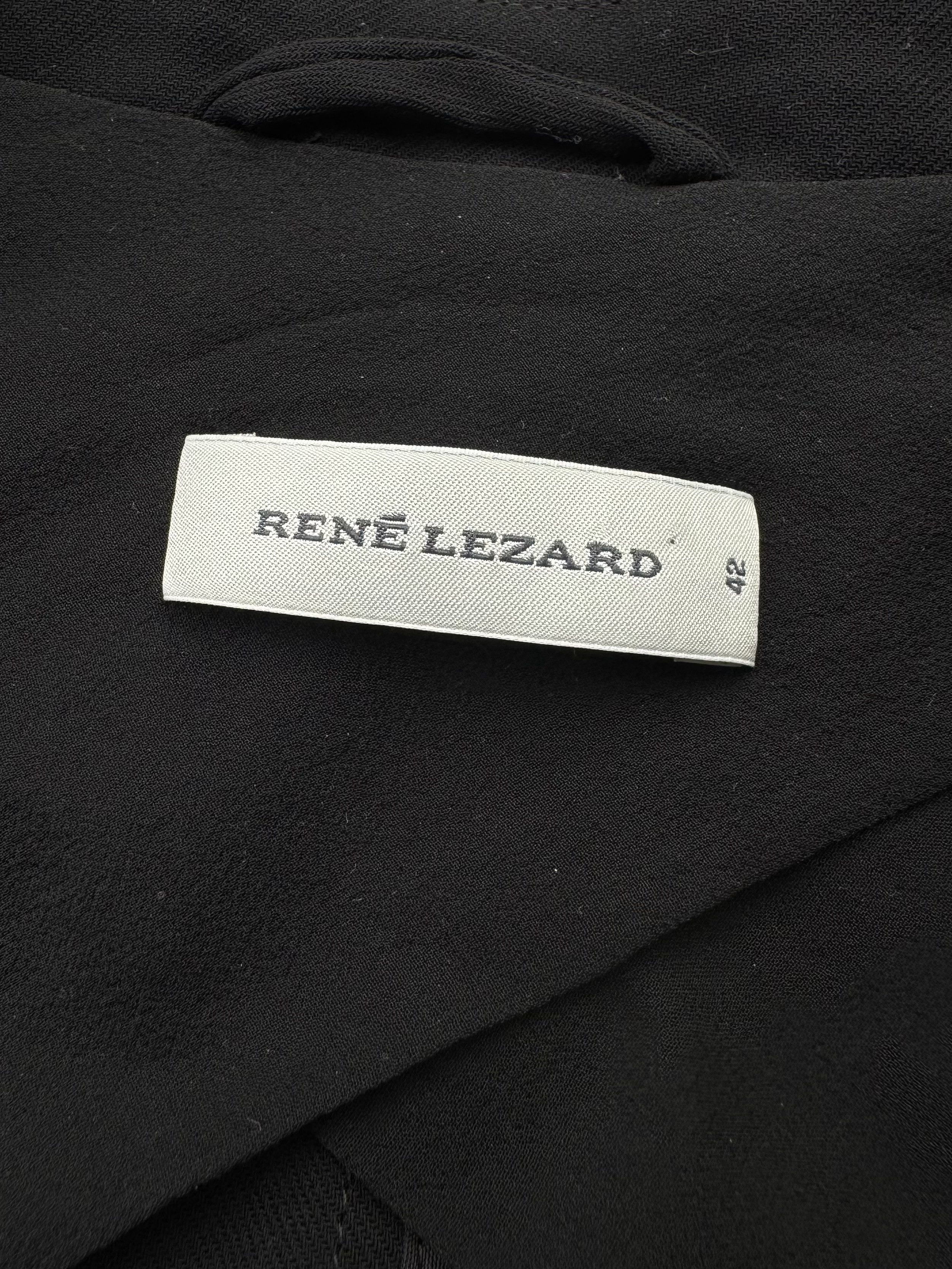 Japanese Brand Rene Lezard Blazer With Mesh Sleeve (421) Size M / US 6-8 / IT 42-44 - 4 Thumbnail