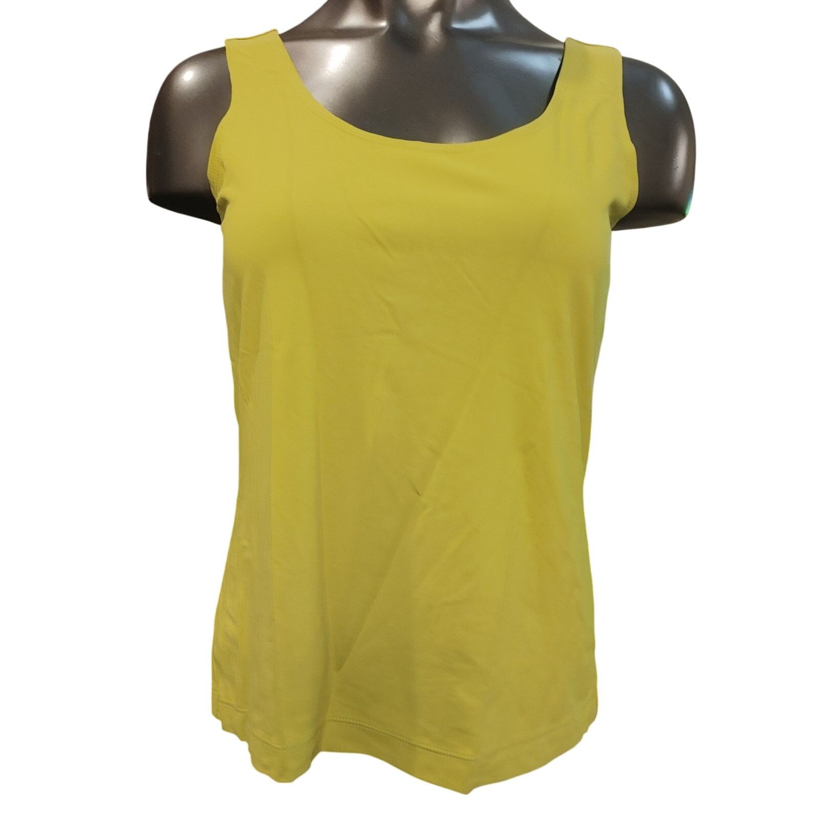 Chicos Chico's Women's 1 Yellow Sleeveless Round Neck Tank Top Size M / US 6-8 / IT 42-44 - 1 Thumbnail