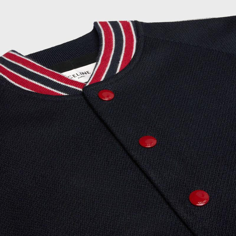 Celine o1bcso1str0126 2V47X896C Teddy Jacket in Navy Size US L / EU 52-54 / 3 - 3 Thumbnail