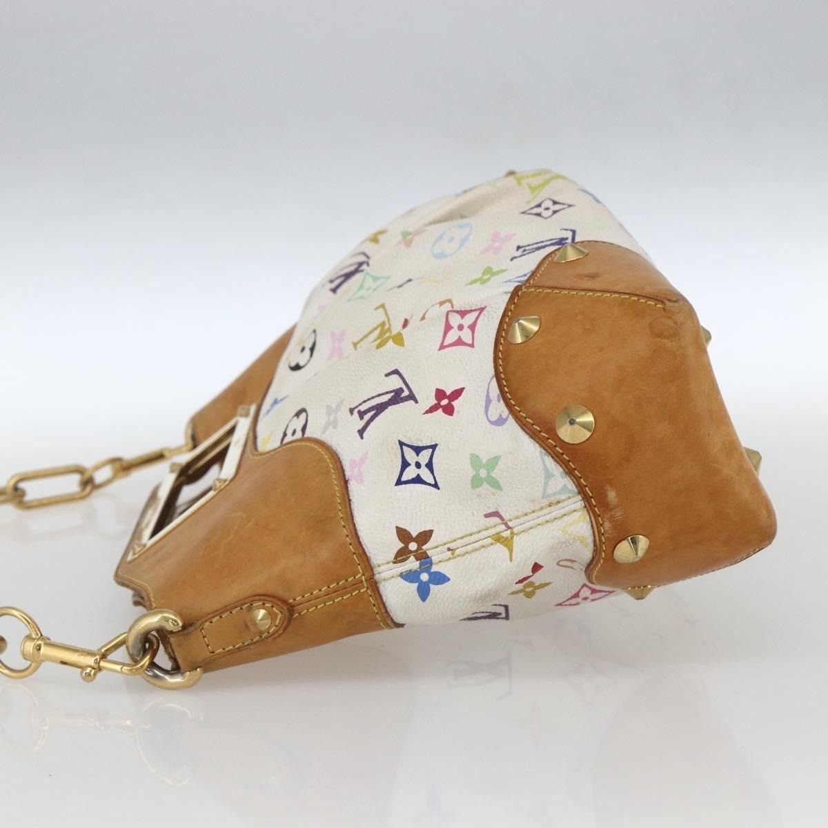 Louis Vuitton Louis Vuitton Monogram Multicolor Judy MM Handbag White Size ONE SIZE - 3 Thumbnail
