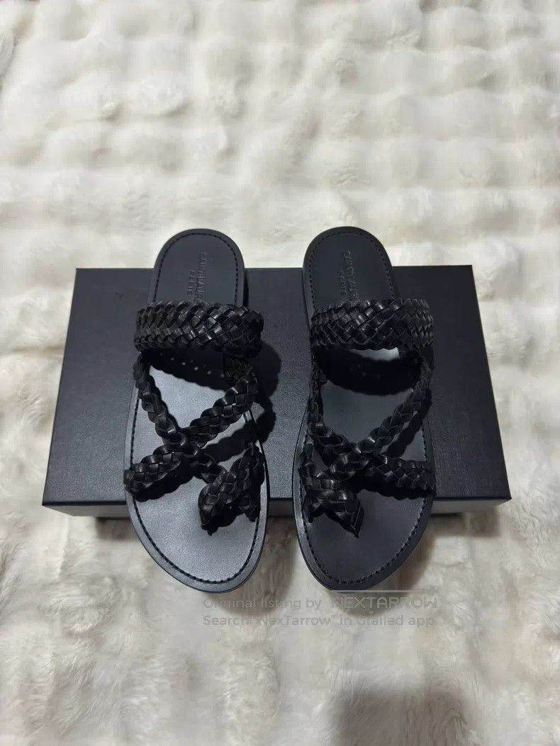 Saint Laurent Paris Saint Laurent Paris Woven Men's Slippers Sandals Size US 12 / EU 45 - 1 Thumbnail
