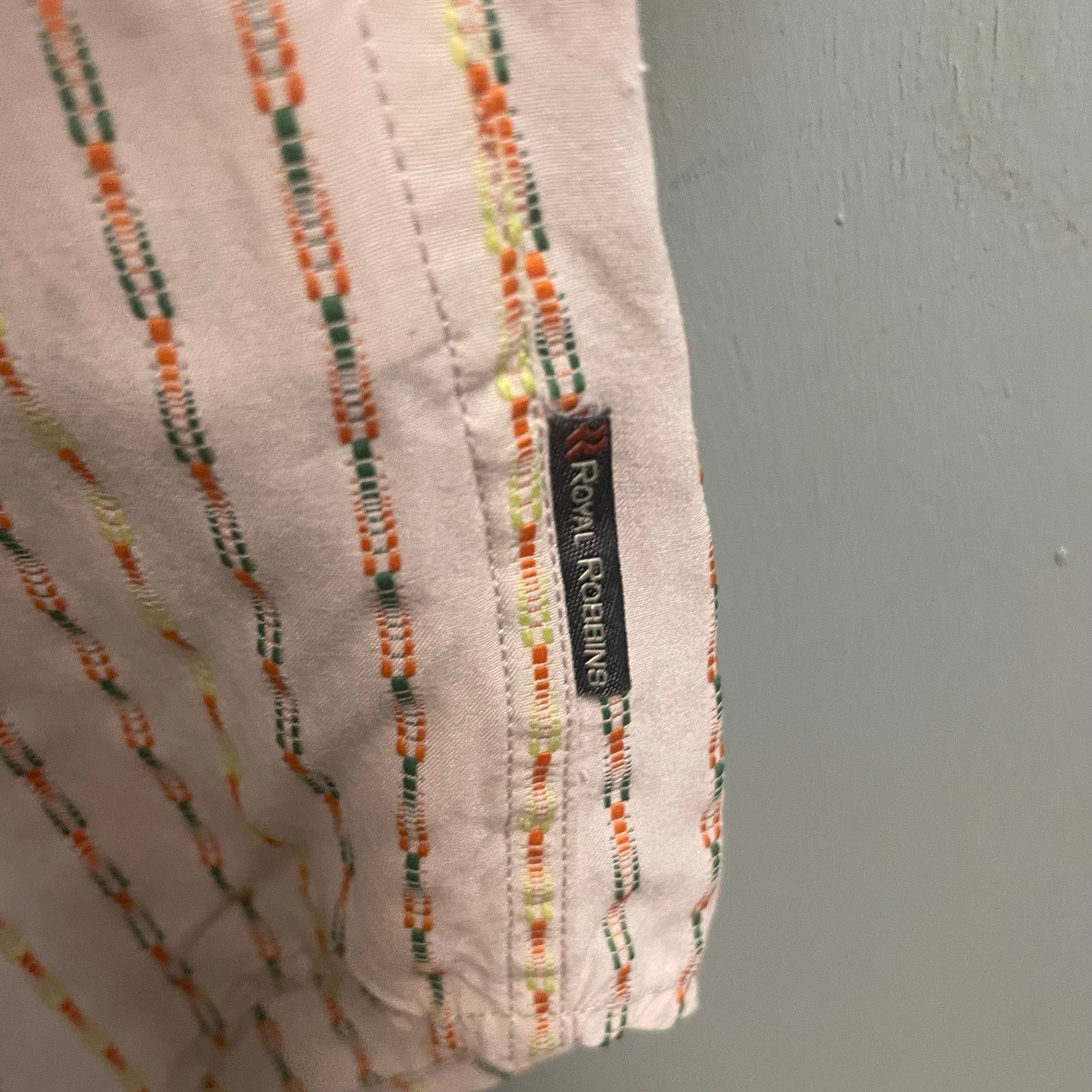 Royal Robbins Royal Robbins Medium Mens Button Down Shirt Textured Stripe Size US M / EU 48-50 / 2 - 6 Thumbnail