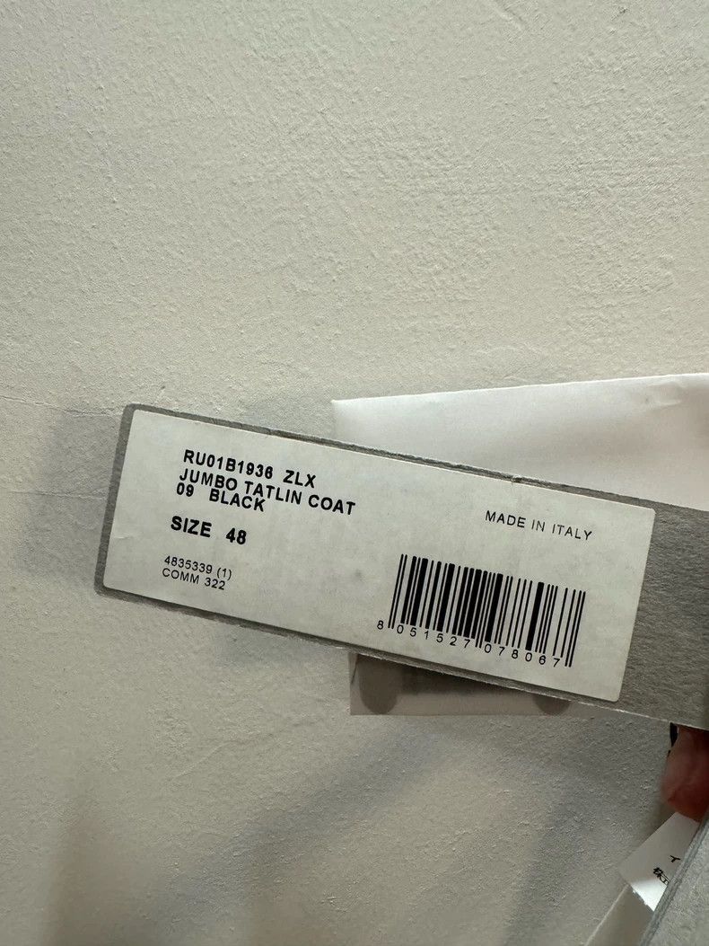 Rick Owens Rick Owens overcoat-2506 Size US M / EU 48-50 / 2 - 4 Thumbnail