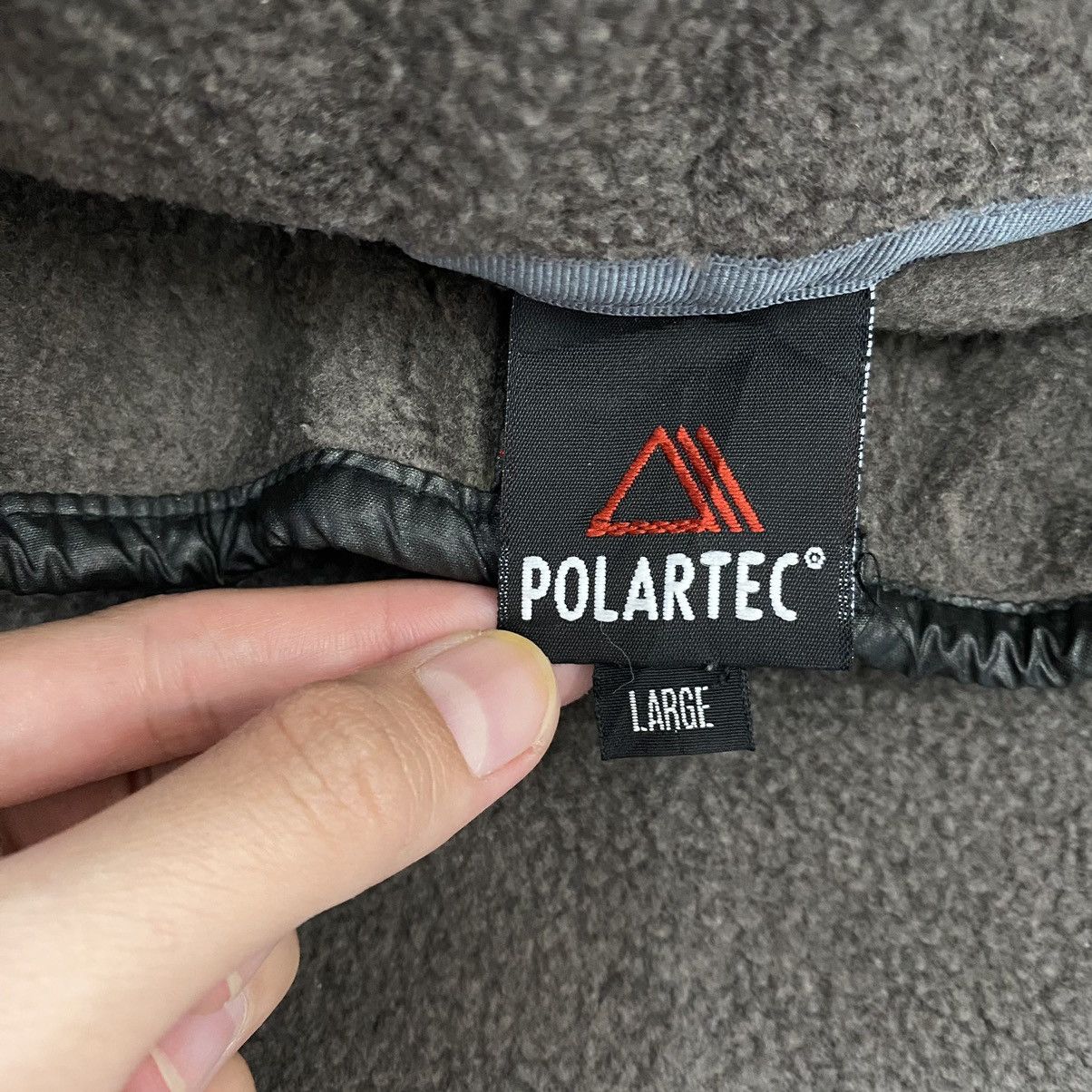Polartec POLARTEC Multi Pockets Sherpa Button Up Grey Fleece Size US L / EU 52-54 / 3 - 5 Thumbnail